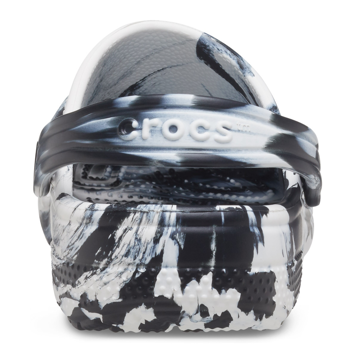 Saboti Crocs Classic Marbled Clog Kids Negru - Black/White - 5 | YEO
