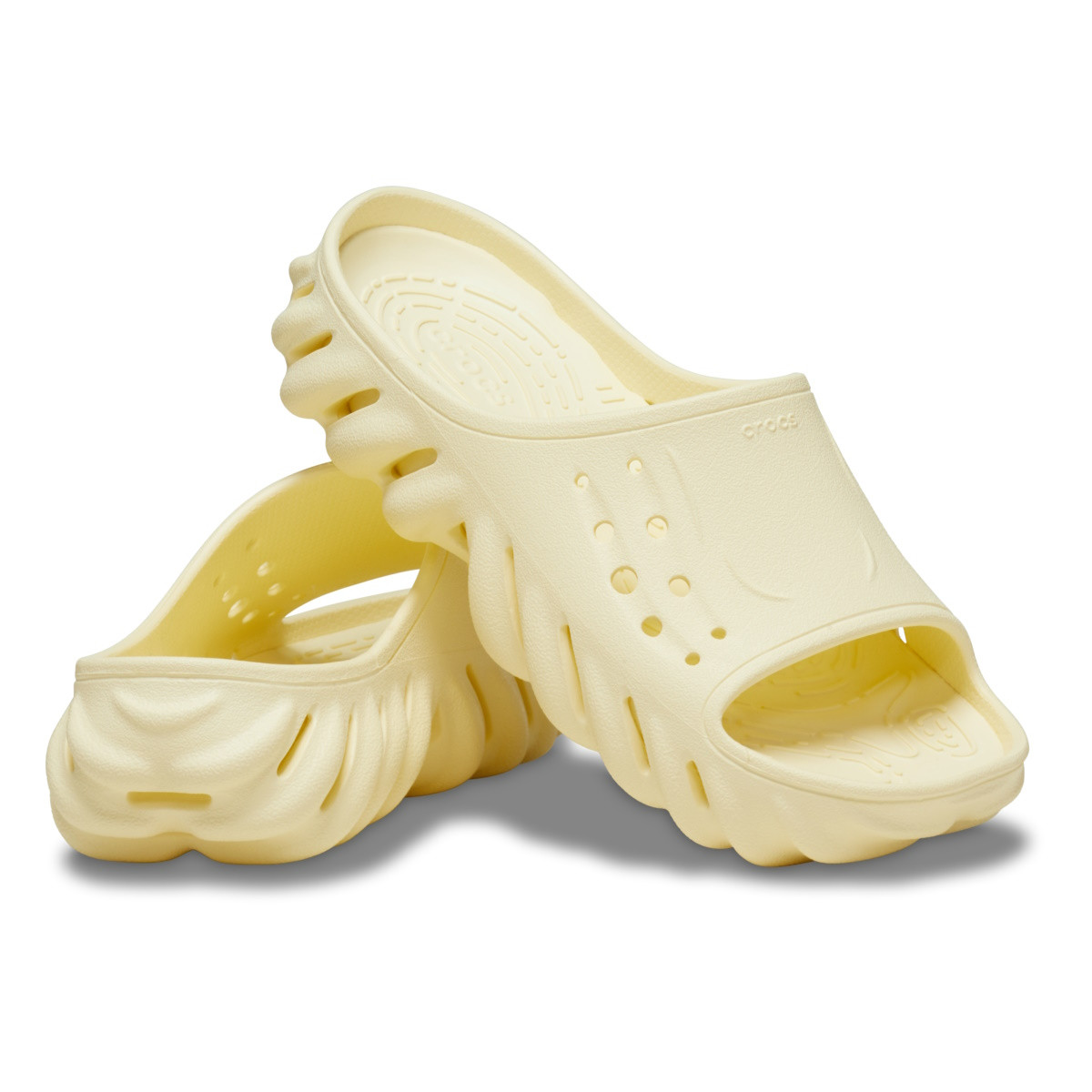 Papuci Crocs Echo Slide Galben - Buttercream - 3 | YEO
