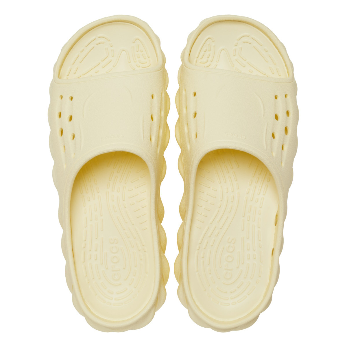 Papuci Crocs Echo Slide Galben - Buttercream - 4 | YEO