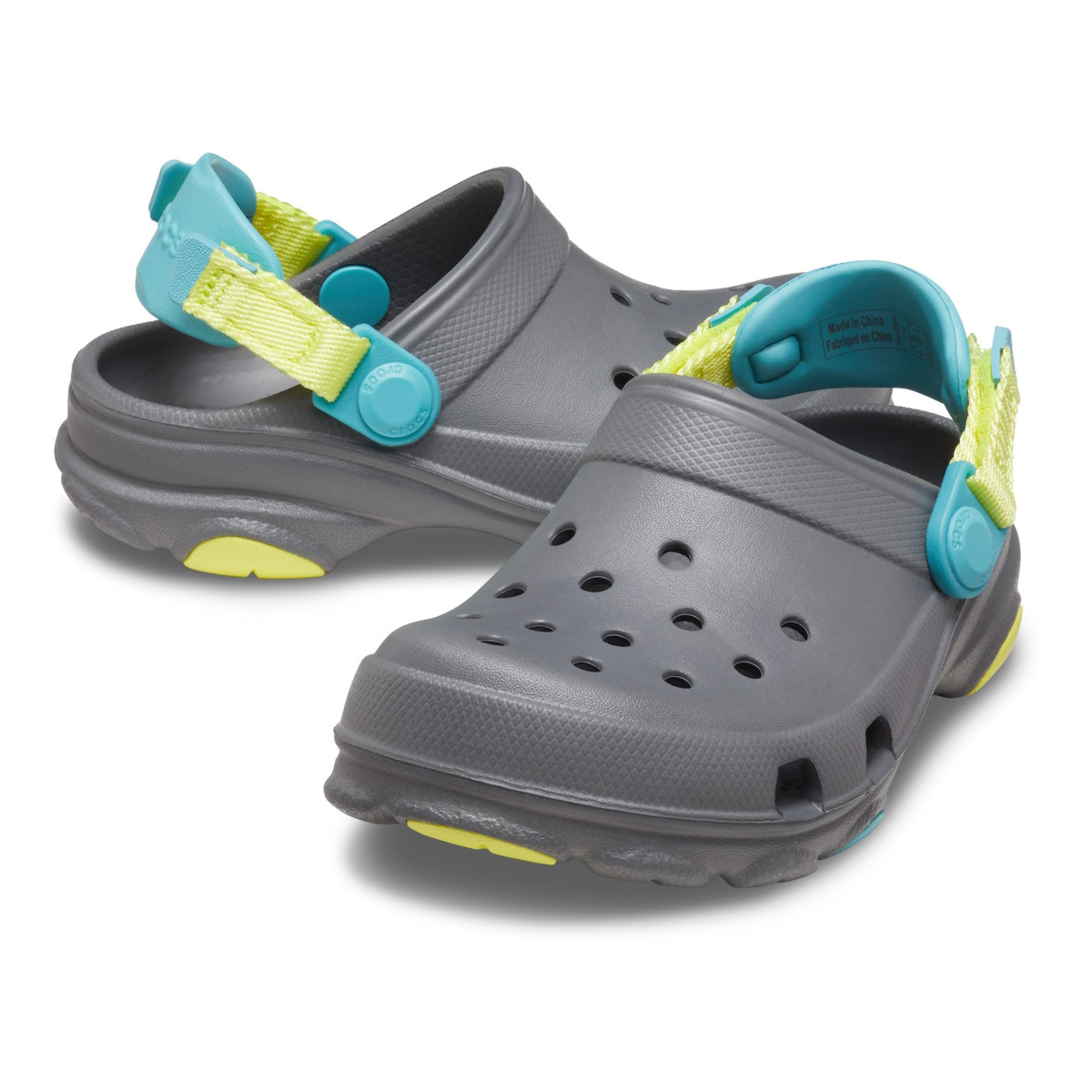 Saboti Crocs Classic All-Terrain Clog Kids Gri - Slate Grey - 3 | YEO