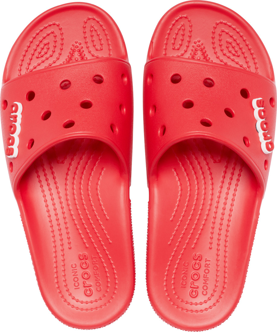 Papuci Classic Crocs Slide Iconic Crocs Comfort Rosu - Flame - 4 | YEO