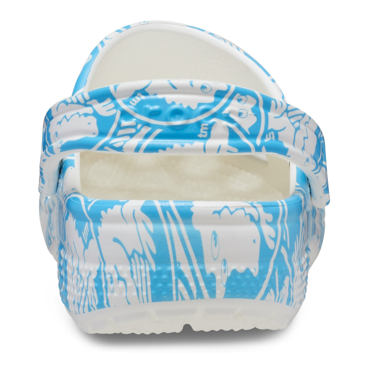 Saboti Crocs Classic Duke Print Clog Albastru - Venetian Blue - 5 | YEO