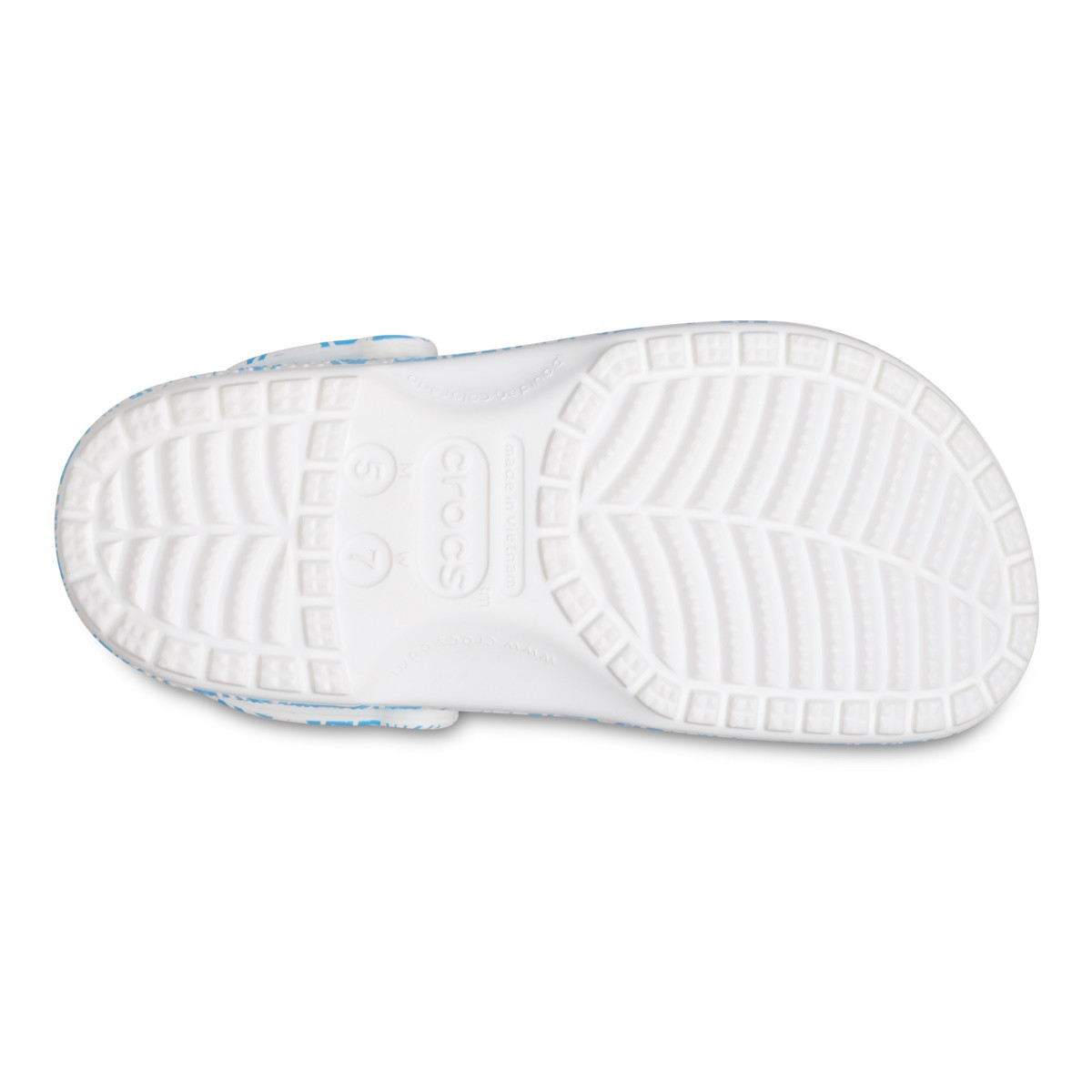 Saboti Crocs Classic Duke Print Clog Albastru - Venetian Blue