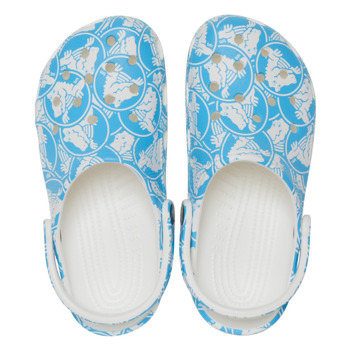 Saboti Crocs Classic Duke Print Clog Albastru - Venetian Blue - 4 | YEO