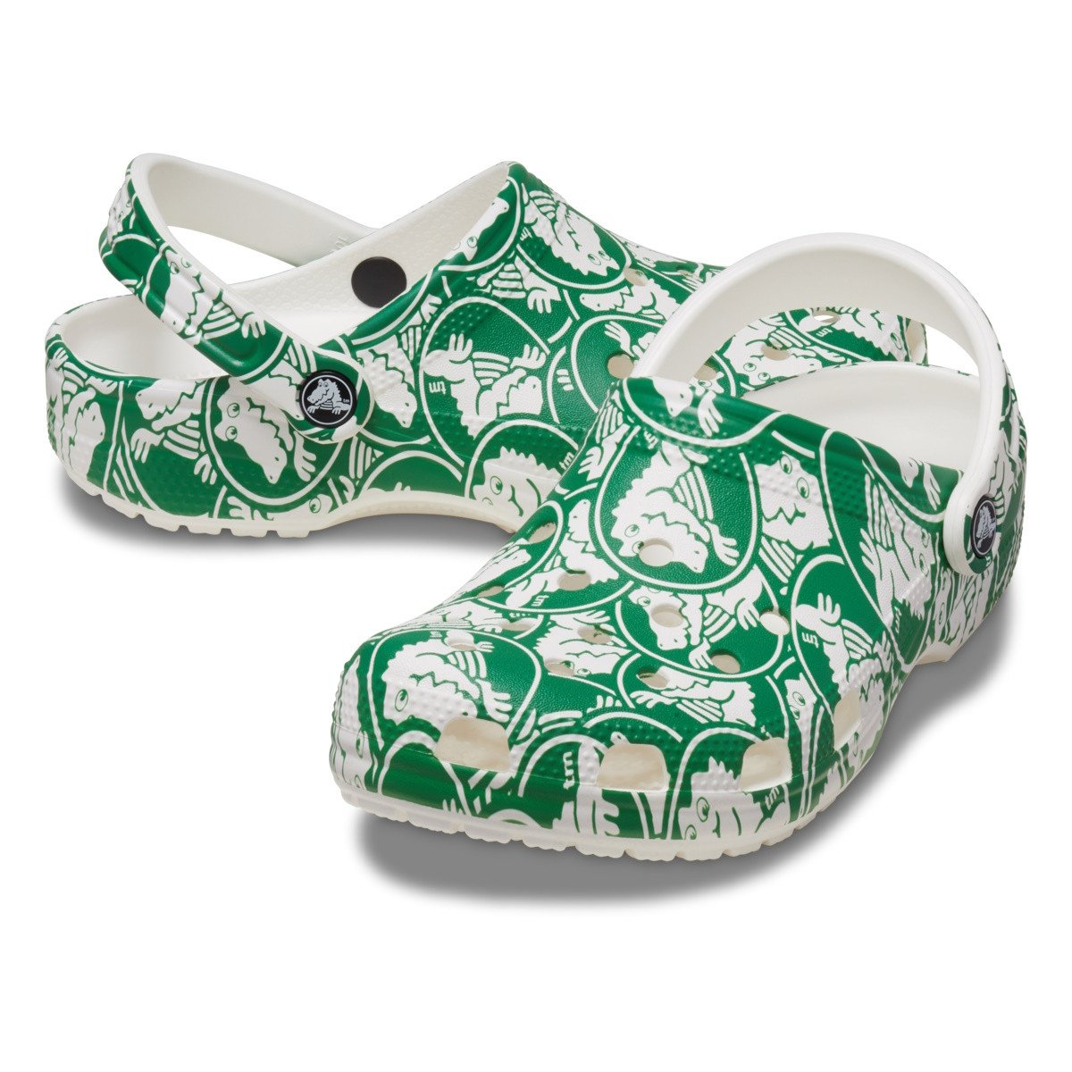 Saboti Crocs Classic Duke Print Clog Verde - Ivy Green - 3 | YEO