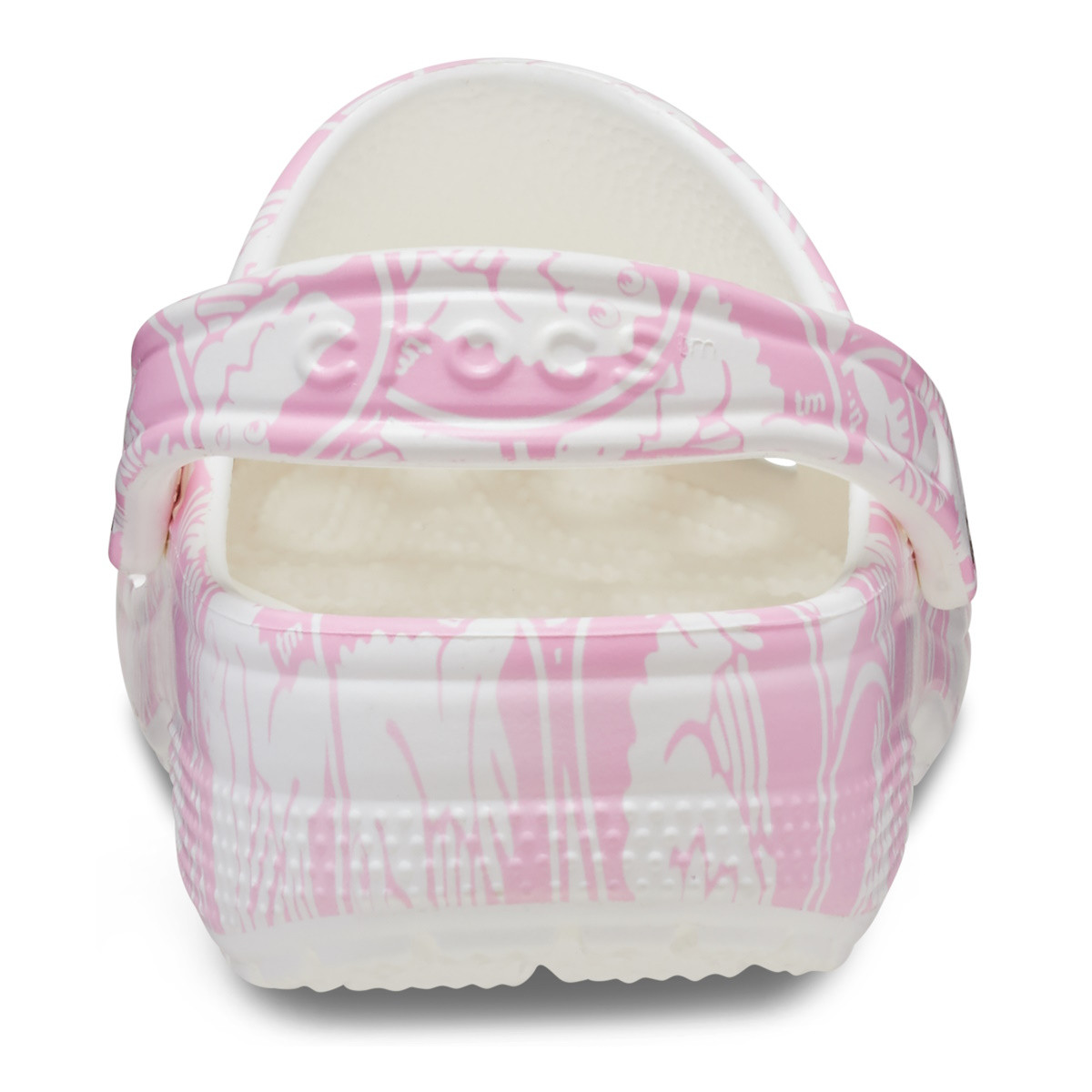Saboti Crocs Classic Duke Print Clog Roz - Pink Tweed - 5 | YEO