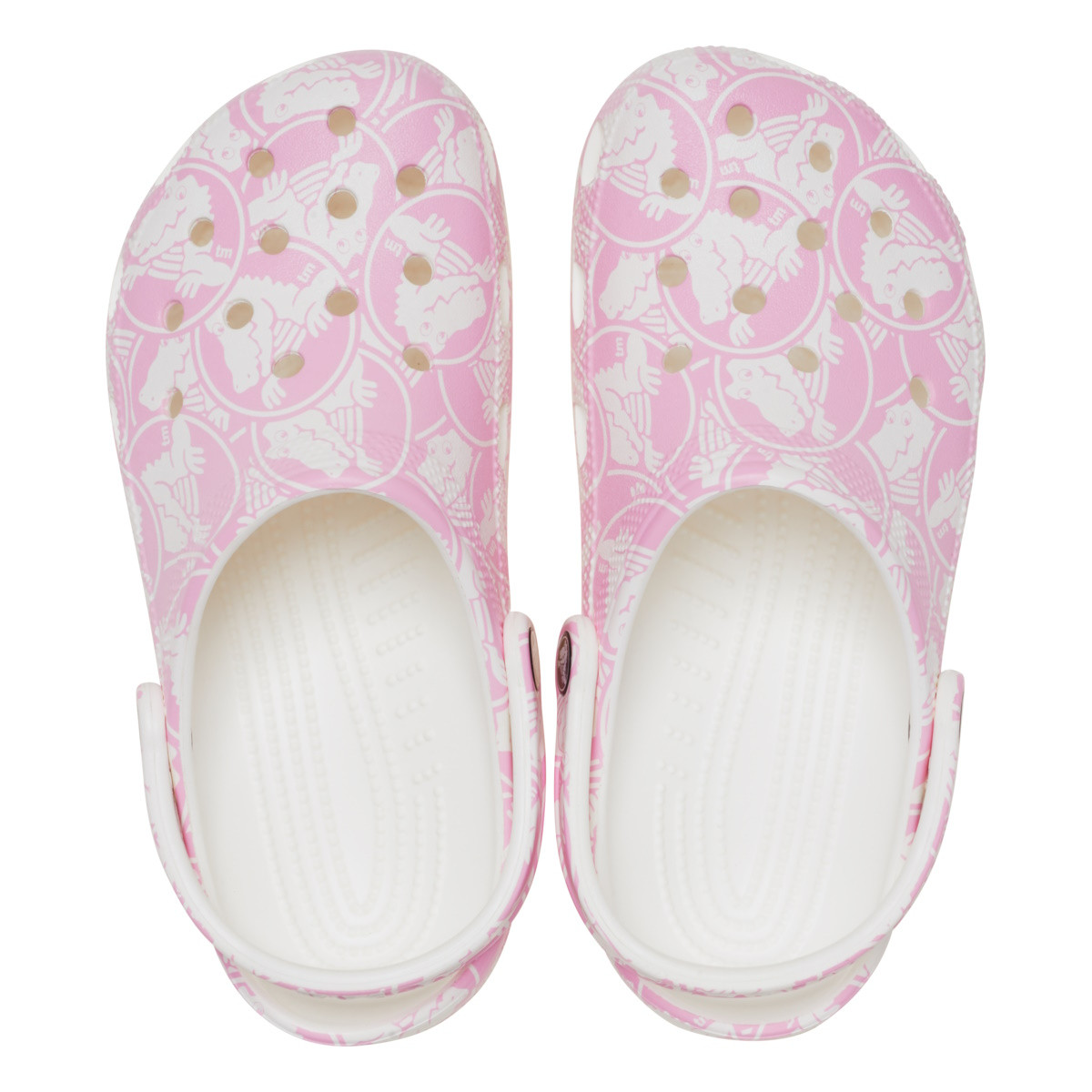 Saboti Crocs Classic Duke Print Clog Roz - Pink Tweed - 4 | YEO