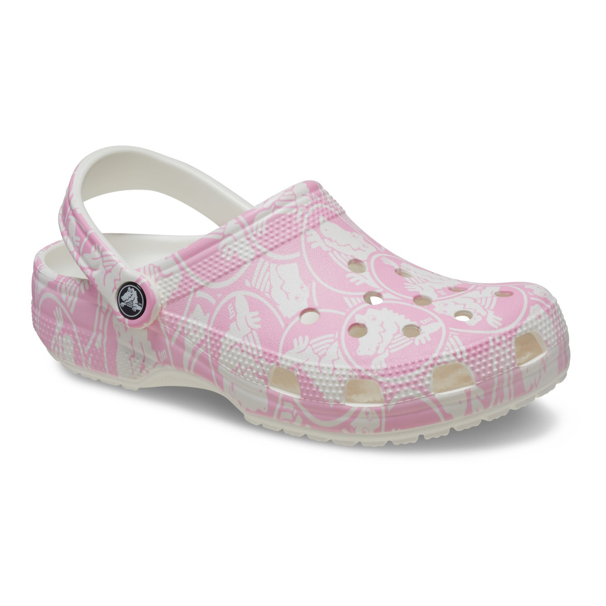 Saboti Crocs Classic Duke Print Clog Roz - Pink Tweed - 2 | YEO