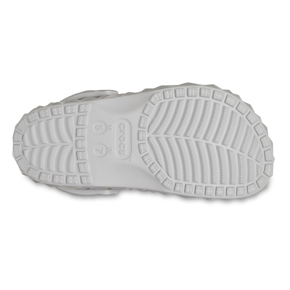 Saboti Crocs Classic Metallic Geometric Clog Argintiu - Silver