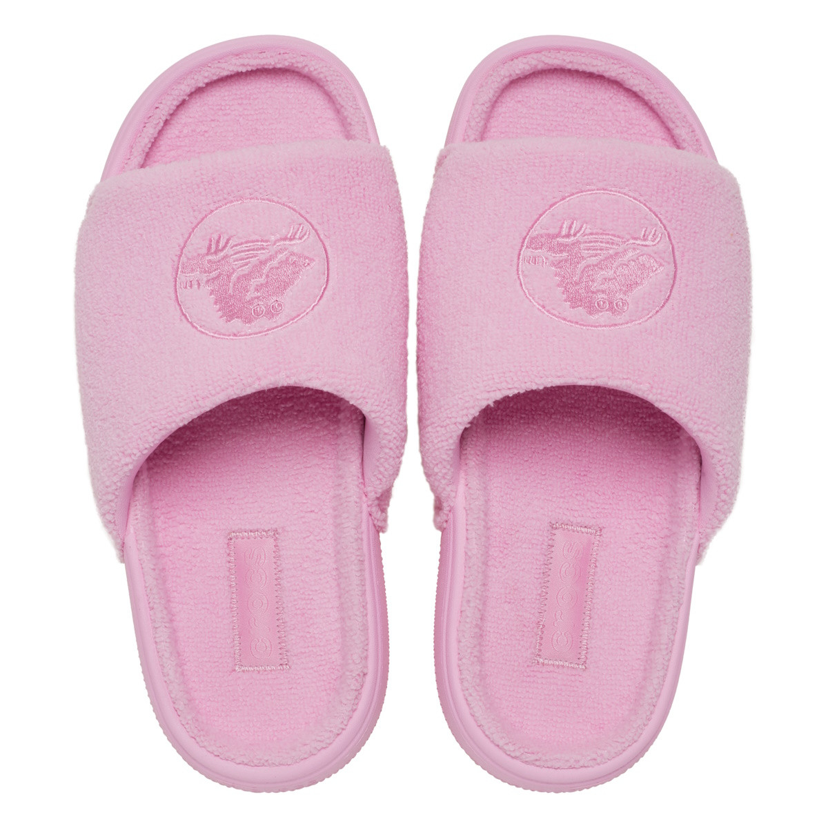 Papuci Crocs Classic Towel Slide Roz - Pink Tweed - 4 | YEO