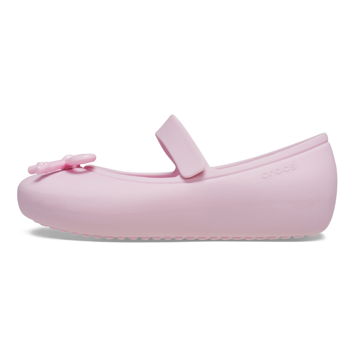Balerini Crocs Toddler Brooklyn Bow Mary Jane Flat Roz - Ballerina Pink - 2 | YEO