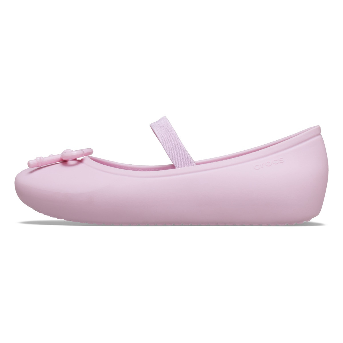 Balerini Crocs Brooklyn Bow Flat Kids Roz - Ballerina Pink - 2 | YEO
