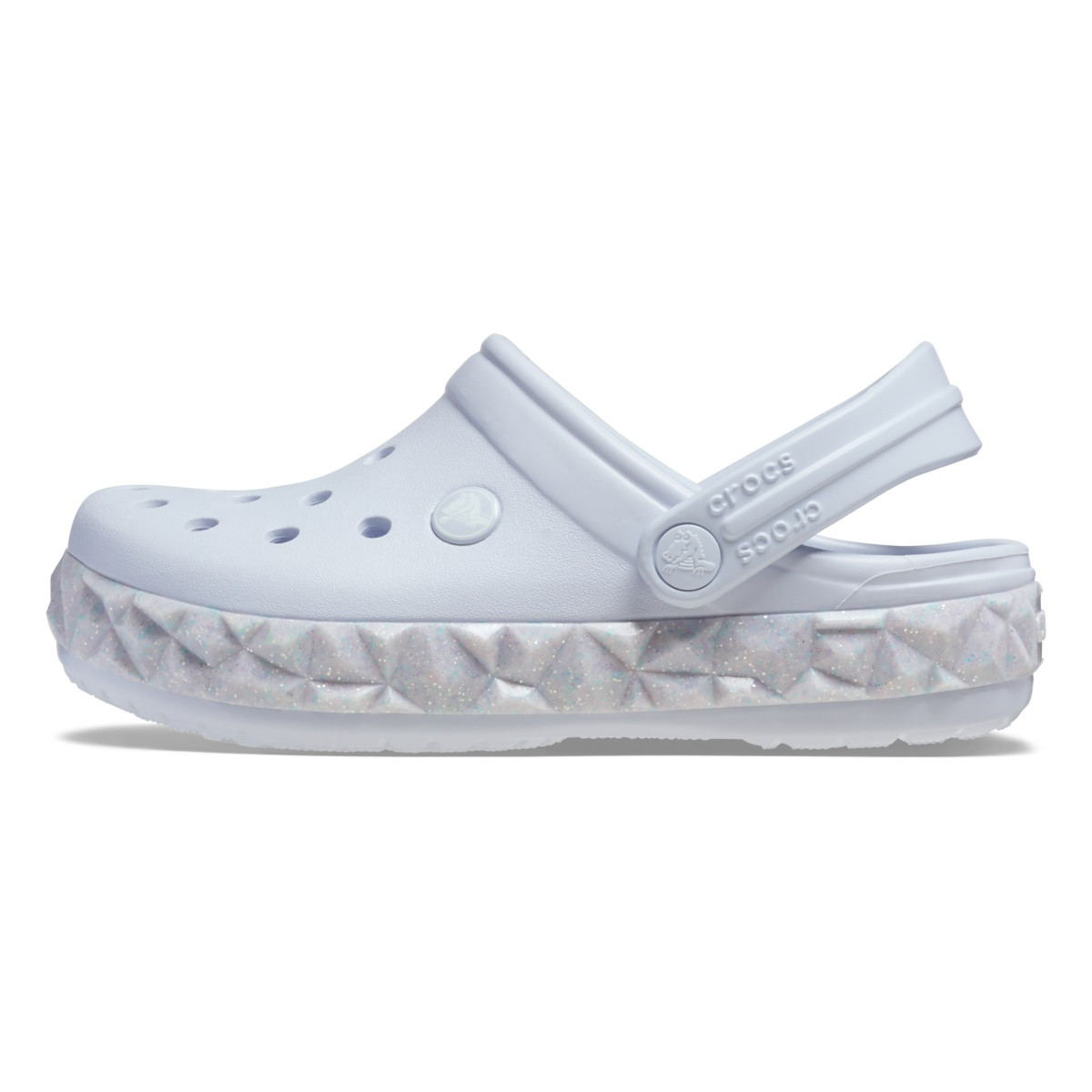 Saboti Crocs Crocband Geometric Glitter Band Clog Kids Mov - Dreamscape - 2 | YEO