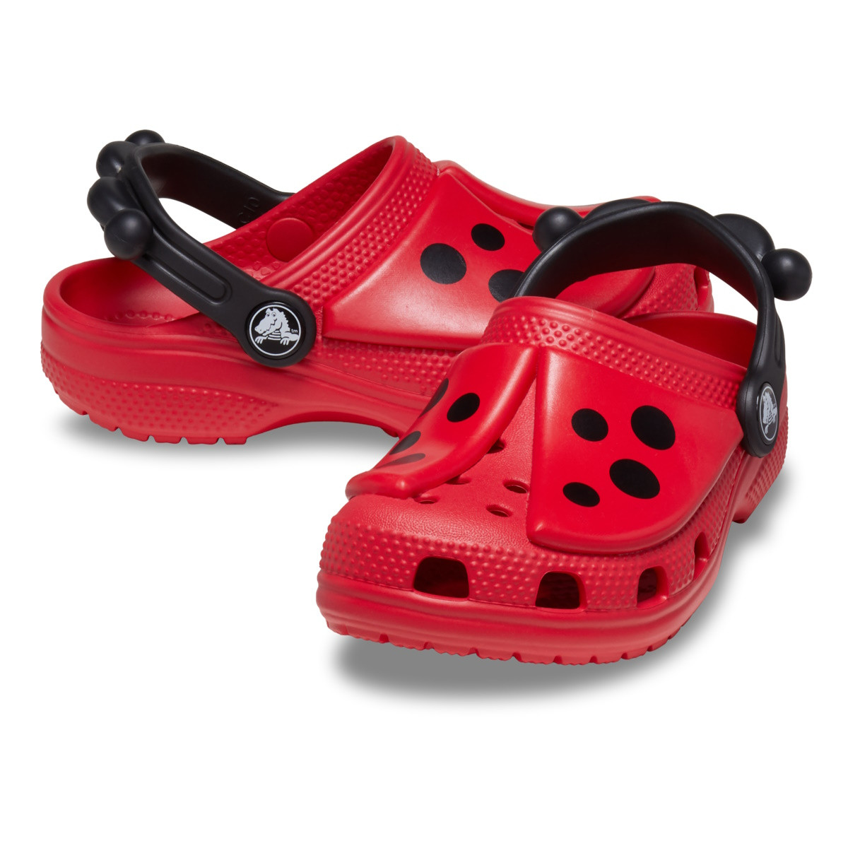 Saboti Crocs Classic Toddler IAM Ladybug Clog Rosu - Varsity Red/Black - 3 | YEO