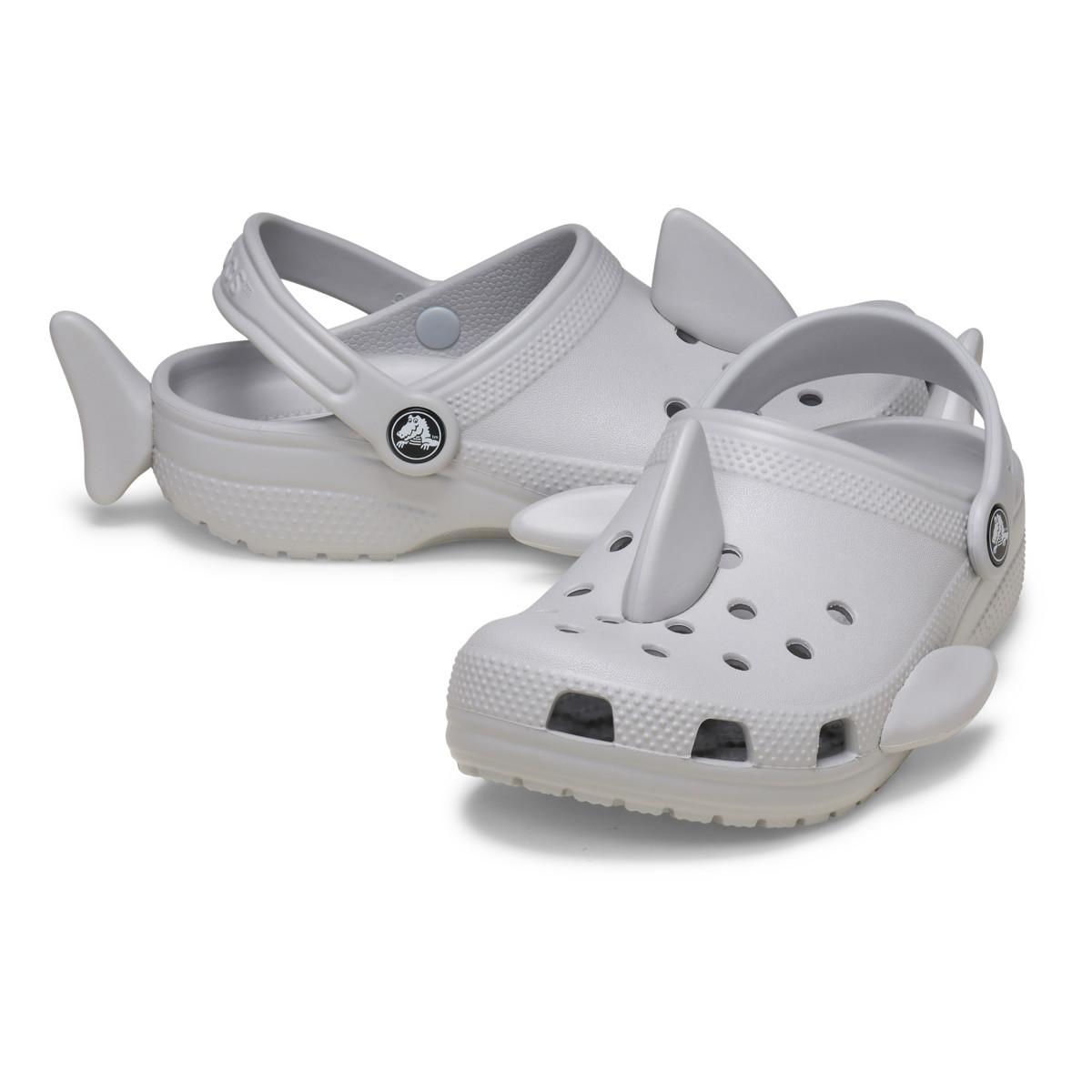 Saboti Crocs Classic Toddler IAM Shark Clog Gri - Atmosphere - 3 | YEO