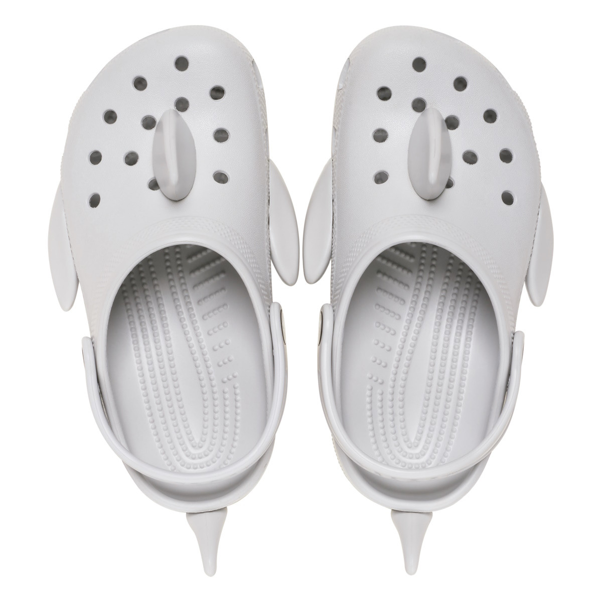 Saboti Crocs Classic Toddler IAM Shark Clog Gri - Atmosphere - 4 | YEO