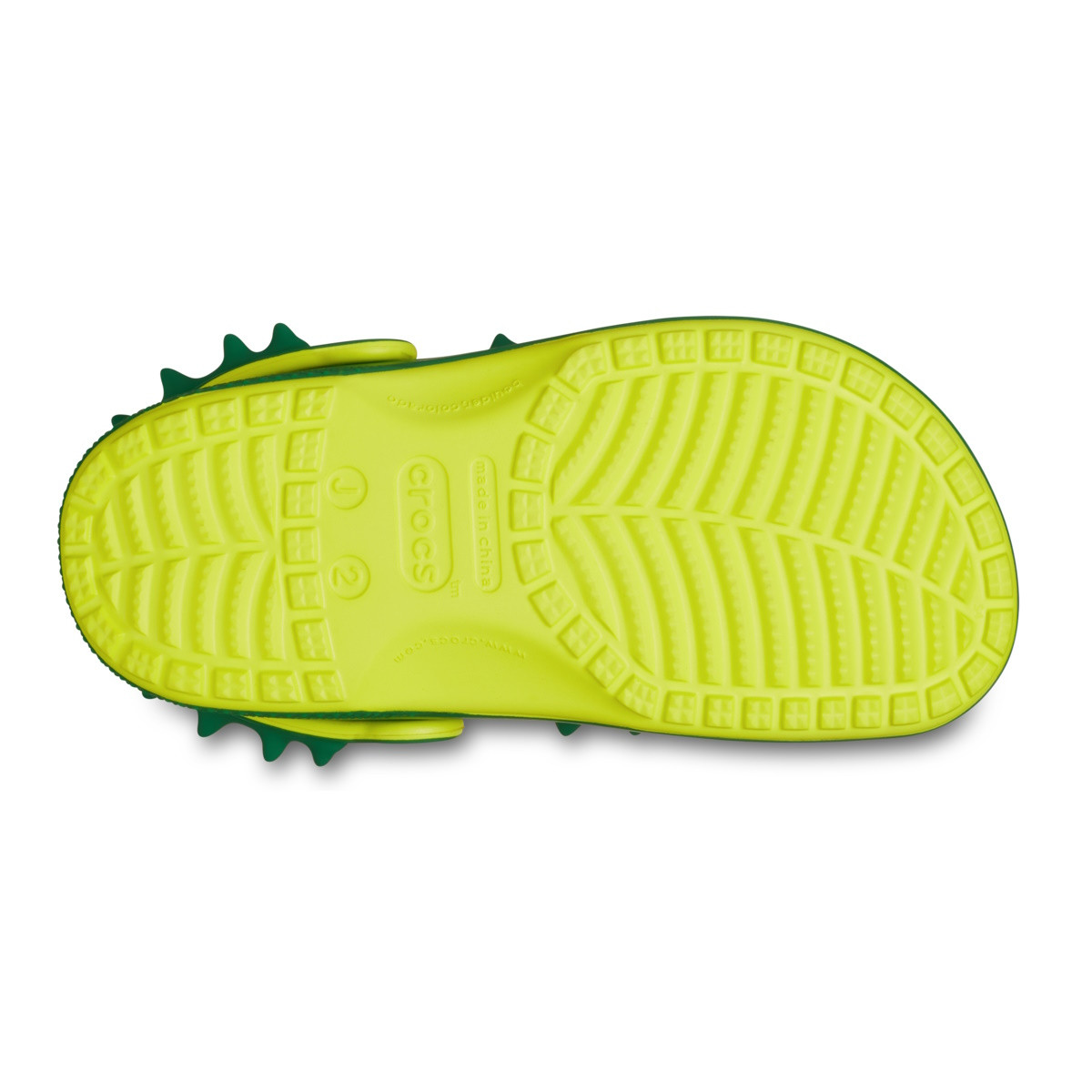 Saboti Crocs Classic Spikes Clog Kids Verde - Acidity/Green Ivy - 5 | YEO