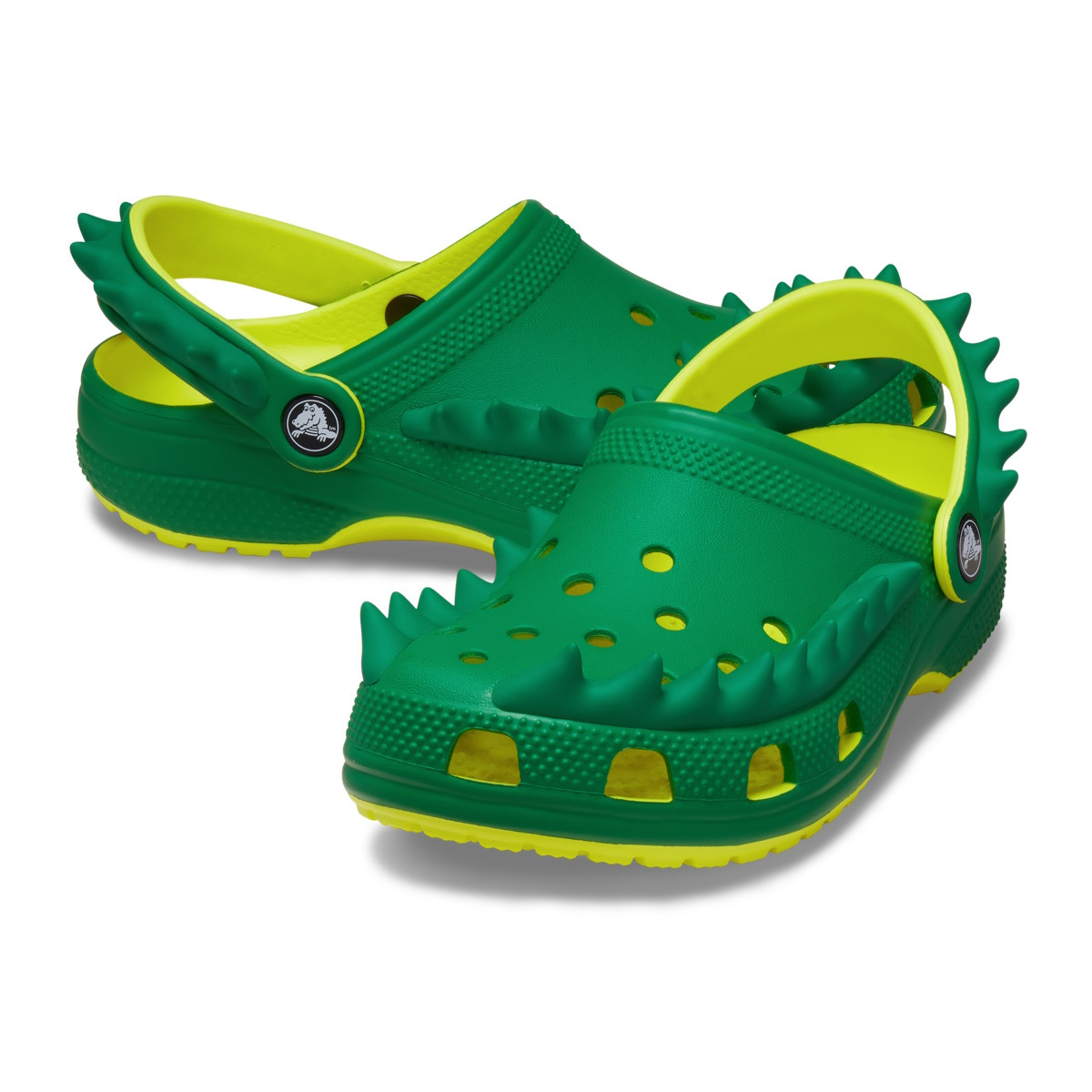 Saboti Crocs Classic Spikes Clog Kids Verde - Acidity/Green Ivy - 3 | YEO