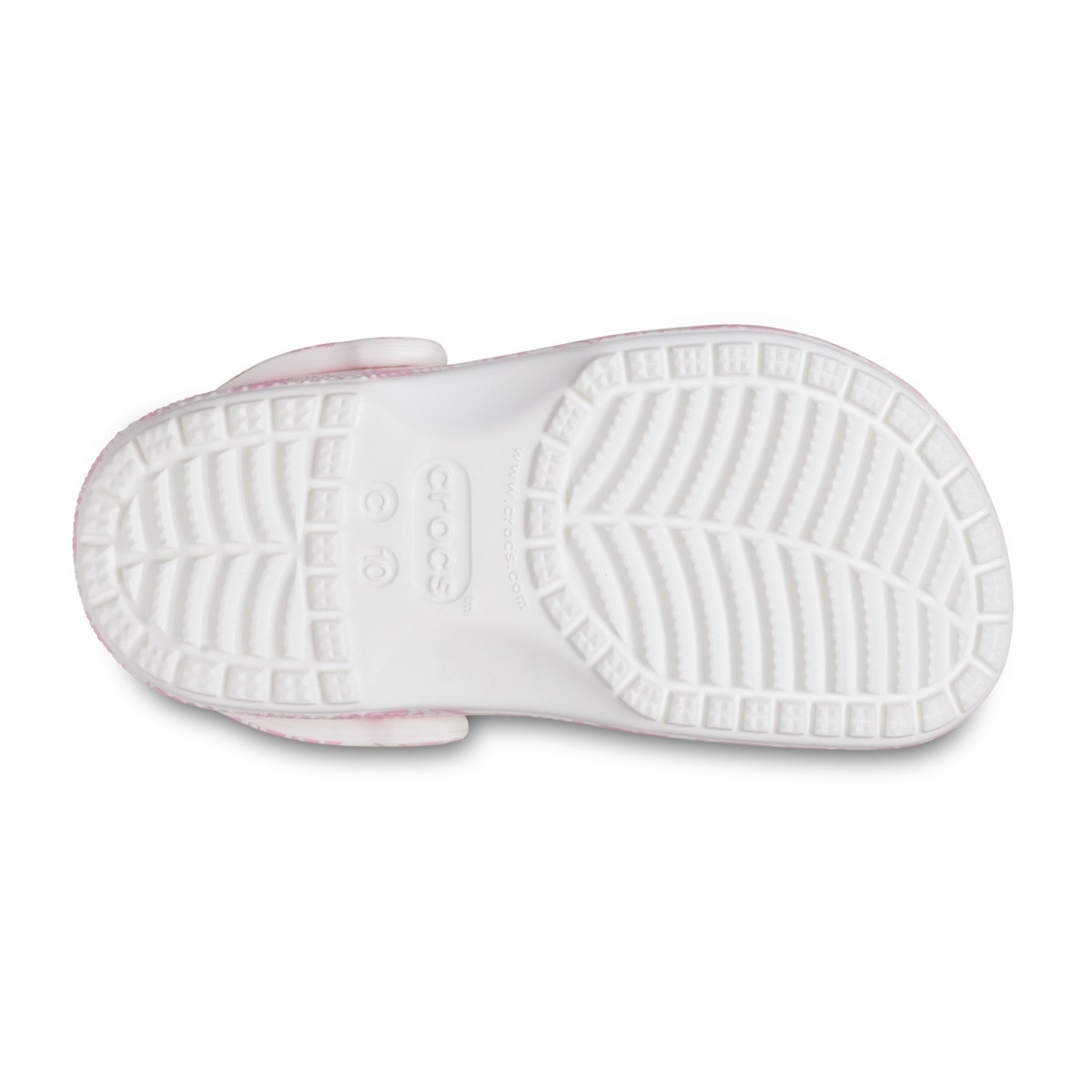 Saboti Crocs Classic Toddler Duke Print Clog Roz - Pink Tweed