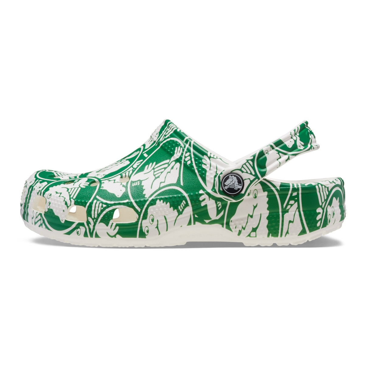 Saboti Crocs Classic Duke Print Clog Kids Verde - Ivy Green - 2 | YEO