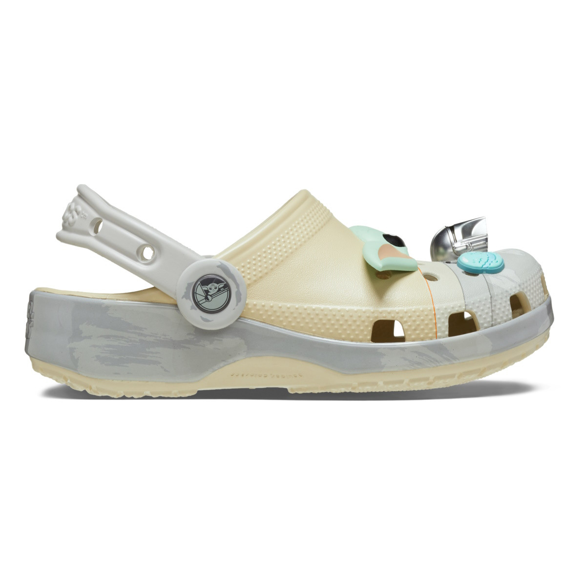 Saboti Crocs Grogu Classic Clog Kids Bej - Bone - 3 | YEO