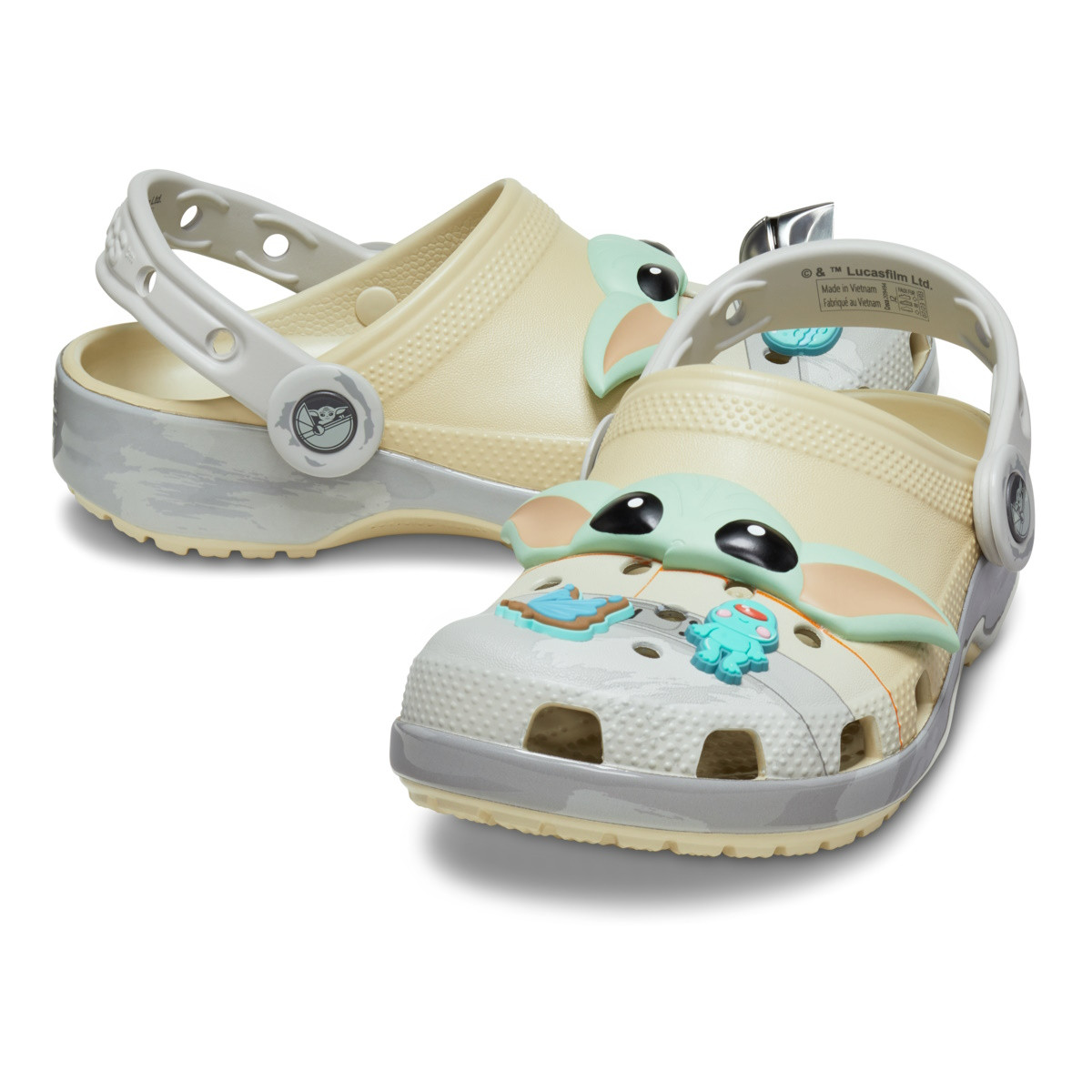 Saboti Crocs Grogu Classic Clog Kids Bej - Bone - 1 | YEO