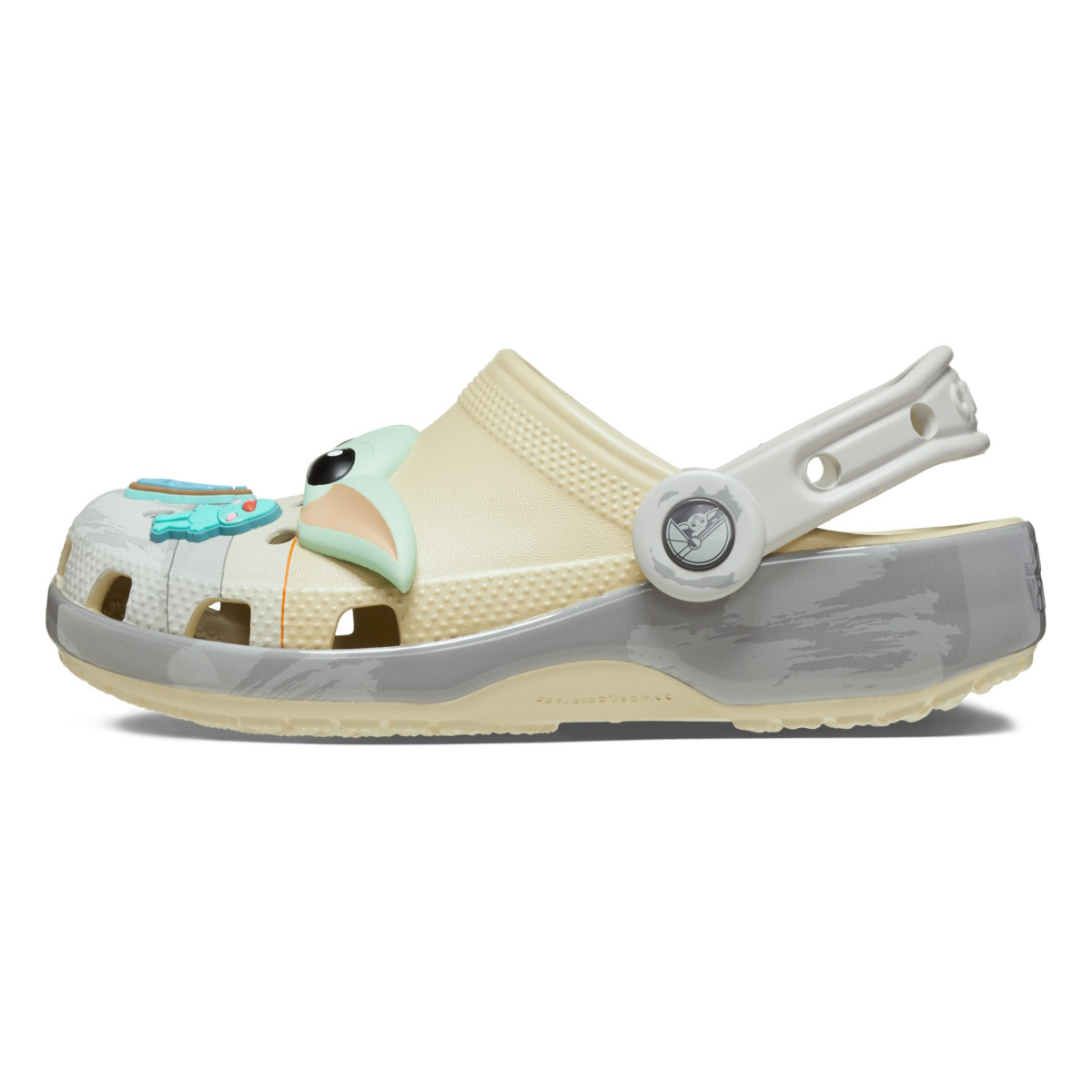 Saboti Crocs Grogu Classic Clog Kids Bej - Bone - 4 | YEO