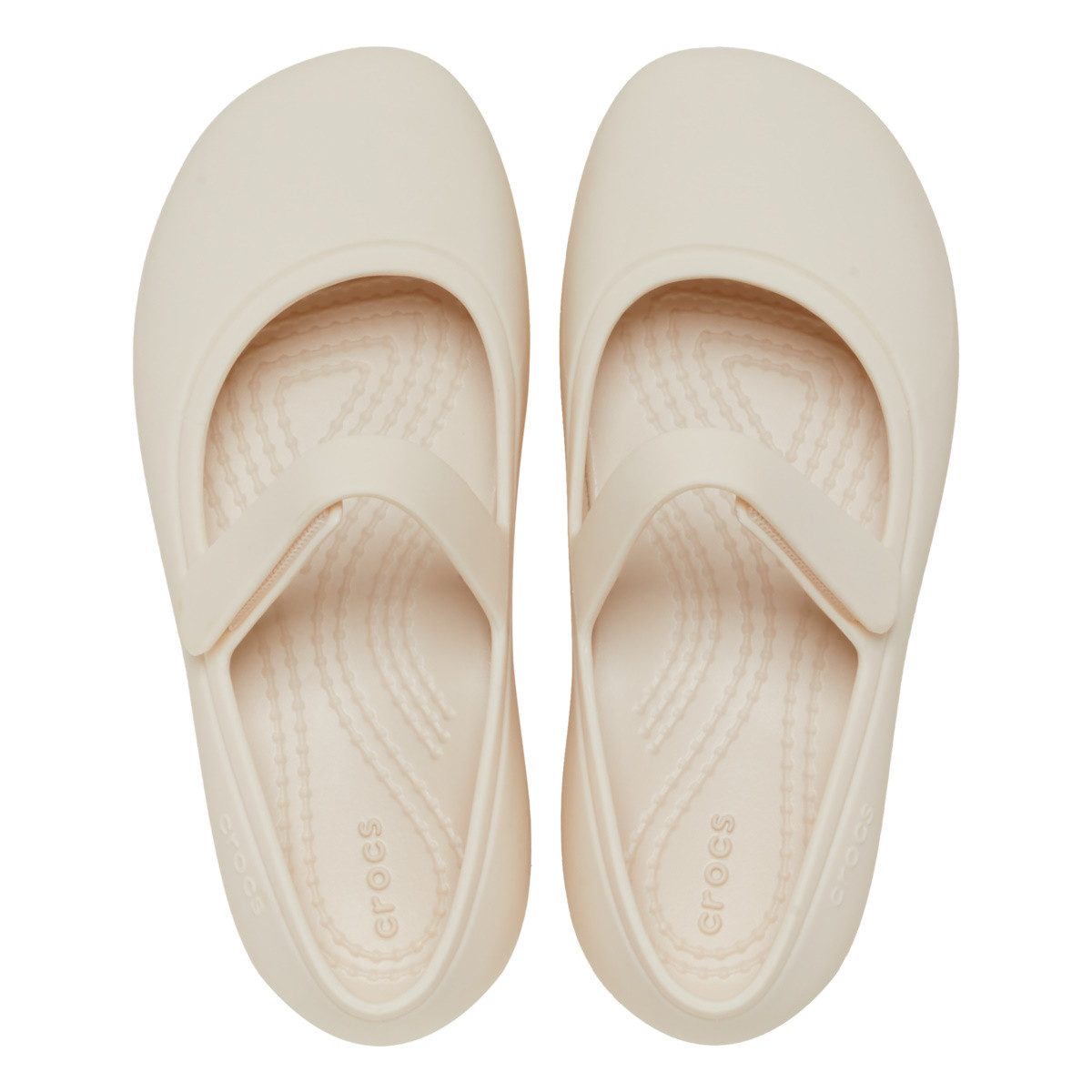 Balerini Crocs Toddler Brooklyn Mary Jane Flat Bej - Stucco - 4 | YEO