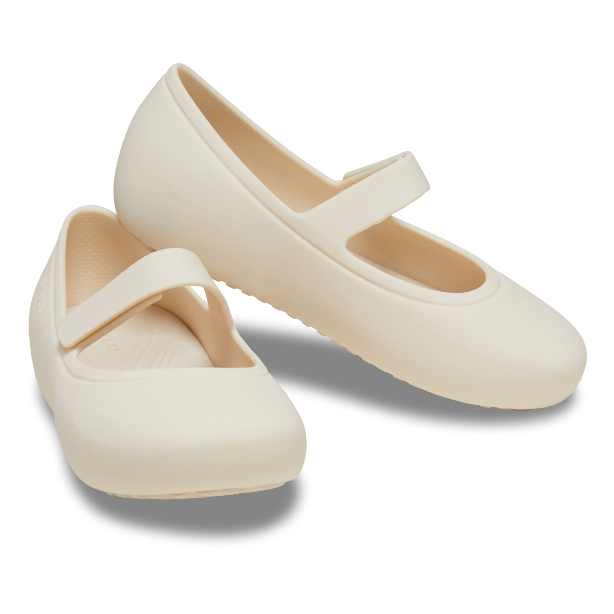 Balerini Crocs Toddler Brooklyn Mary Jane Flat Bej - Stucco - 3 | YEO