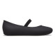 Balerini Crocs Brooklyn Flat Kids Culoare Negru - Black