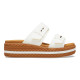 Papuci Crocs Brooklyn Woven Buckle Culoare Alb - Chalk