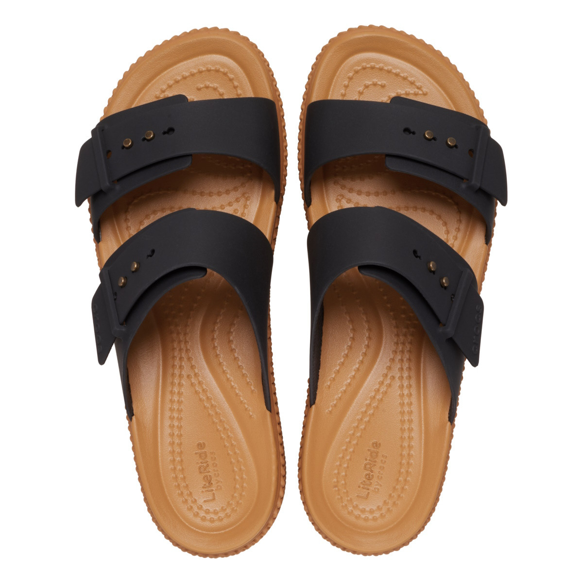 Papuci Crocs Brooklyn Woven Buckle Negru - Black - 4 | YEO