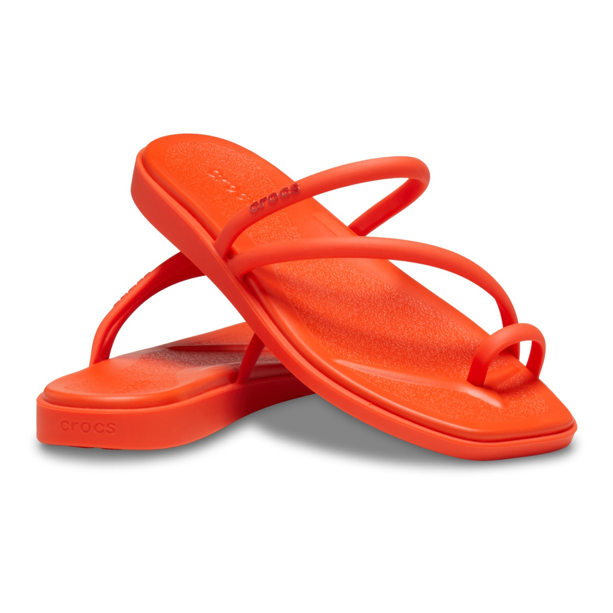 Sandale Crocs Miami Toe Loop Sandal Rosu - Lava - 3 | YEO