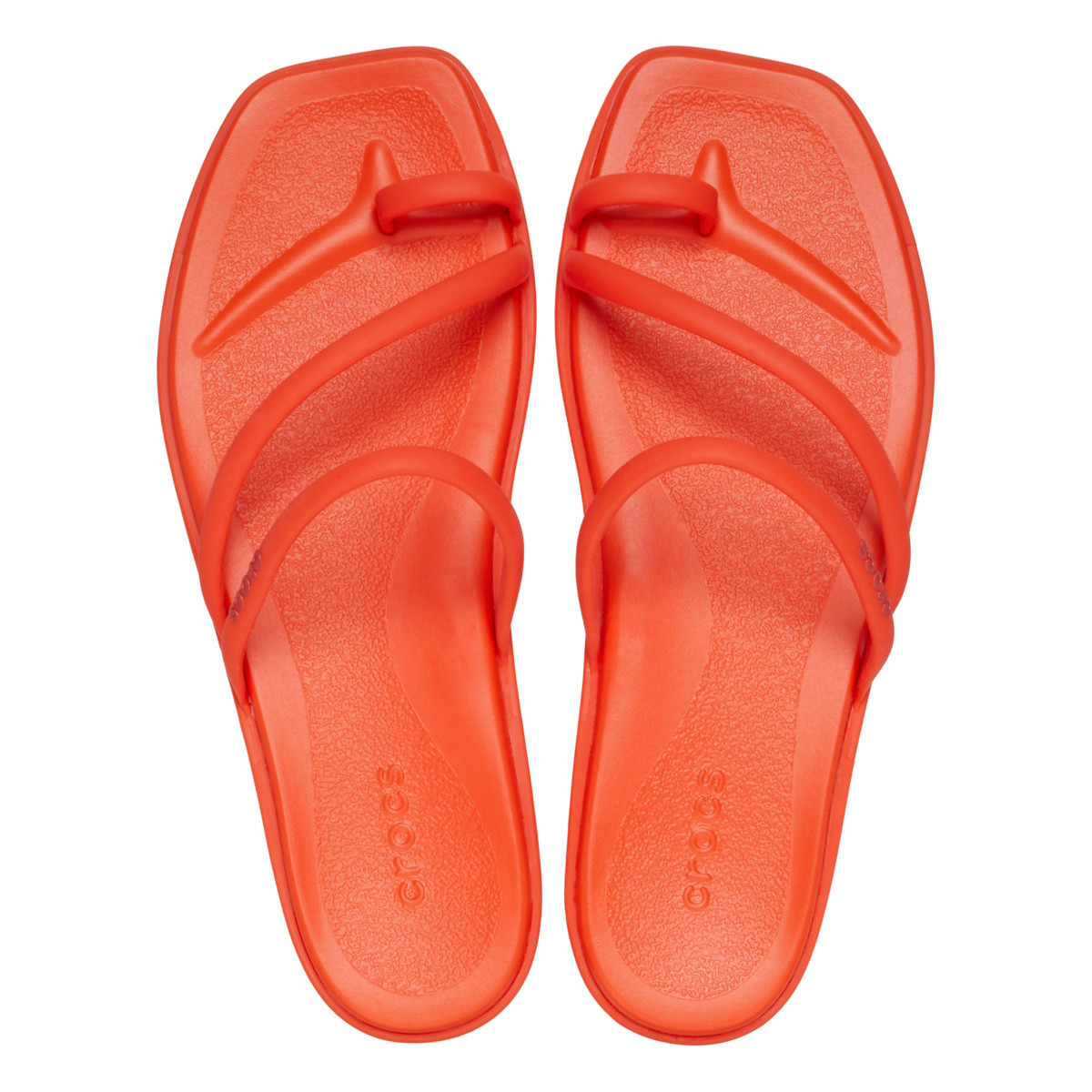 Sandale Crocs Miami Toe Loop Sandal Rosu - Lava - 4 | YEO
