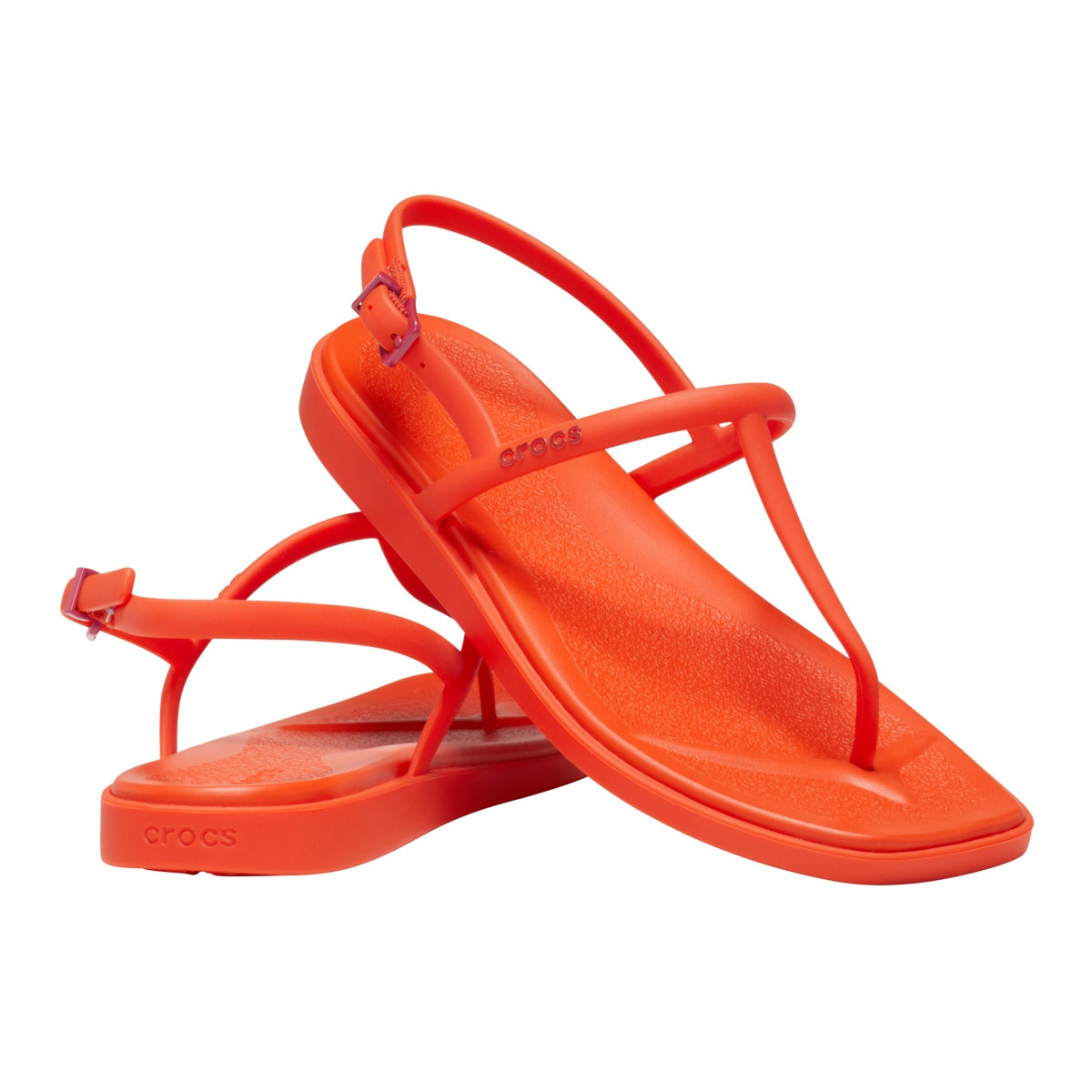 Sandale Crocs Miami Thong Flip Rosu - Lava - 3 | YEO