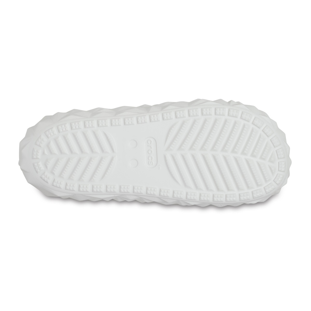 Papuci Crocs Classic Geometric Slide v2 Alb - White