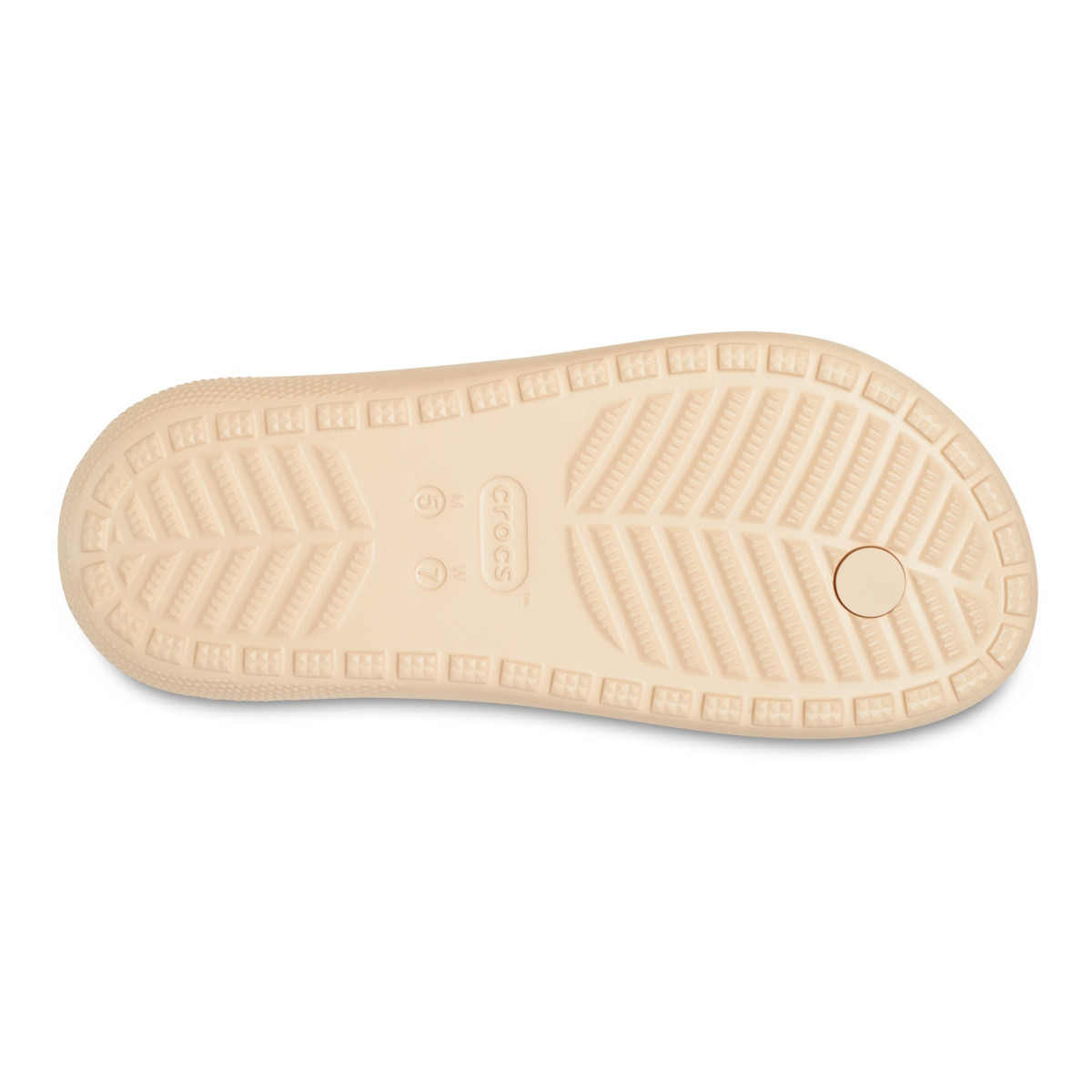 Slapi Crocs Classic Flip V2 Bej - Shitake - 6 | YEO