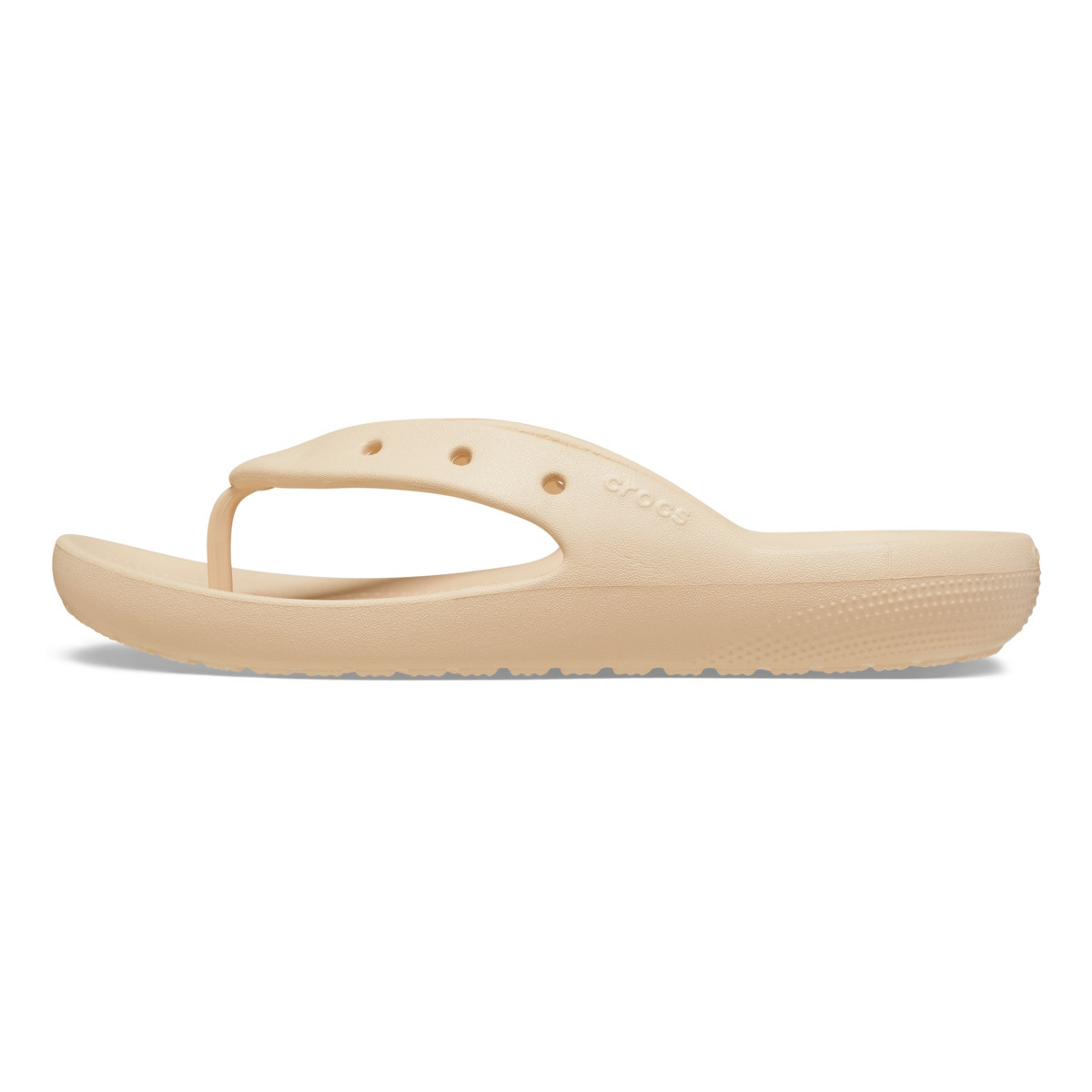 Slapi Crocs Classic Flip V2 Bej - Shitake - 2 | YEO
