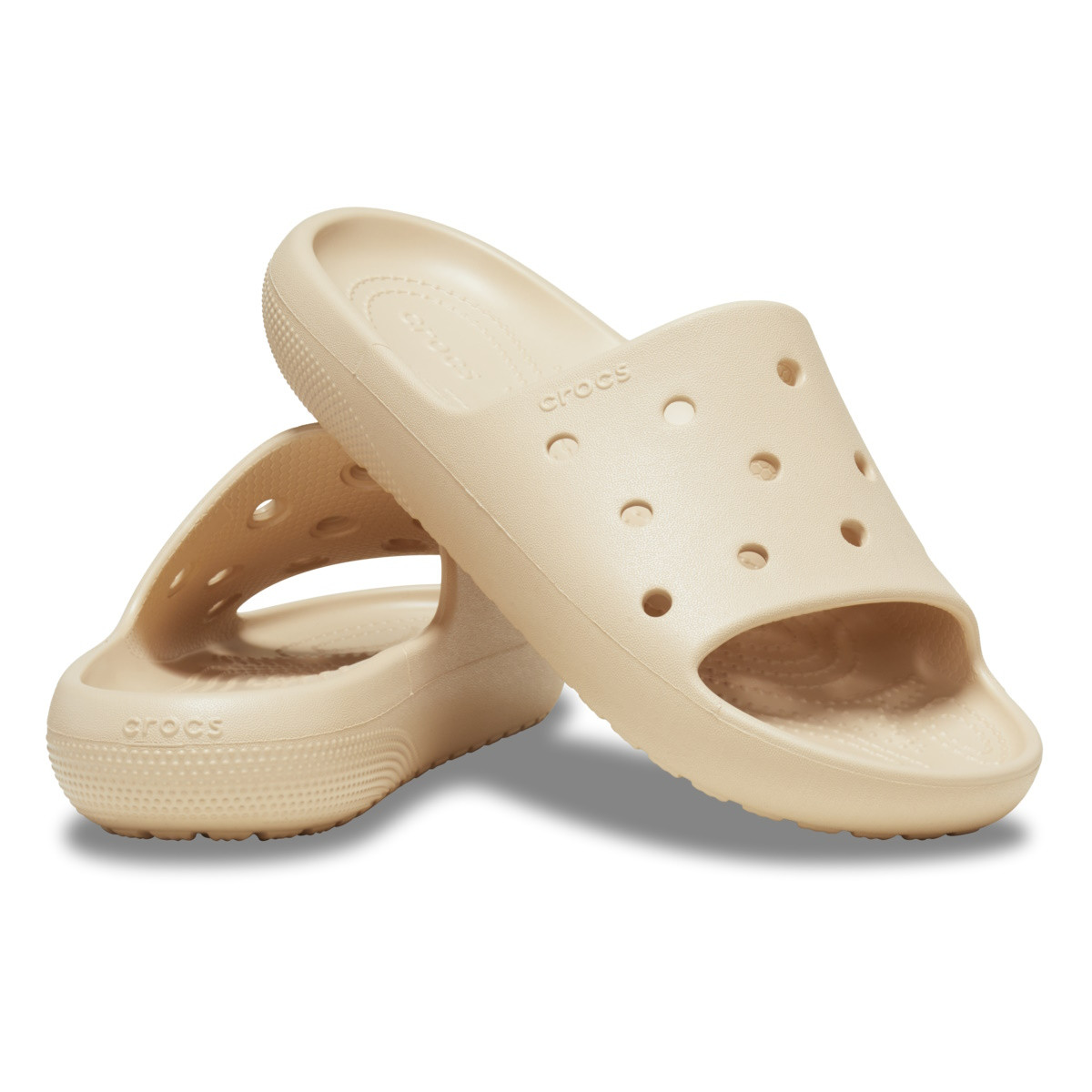 Papuci Crocs Classic Slide V2 Bej - Shitake - 3 | YEO