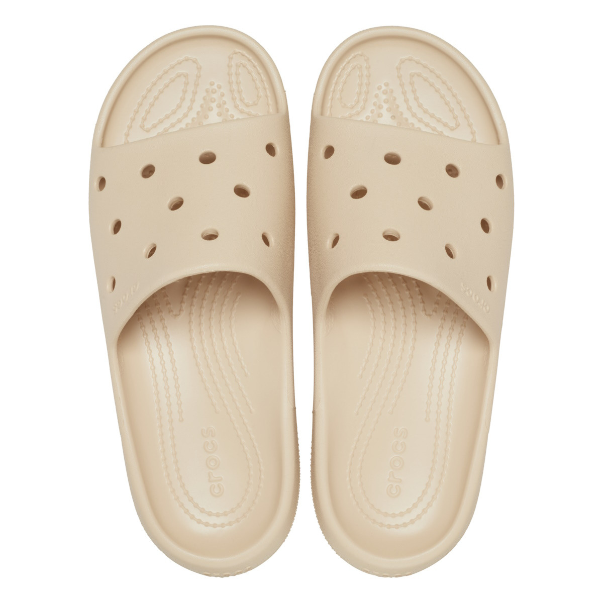 Papuci Crocs Classic Slide V2 Bej - Shitake - 4 | YEO