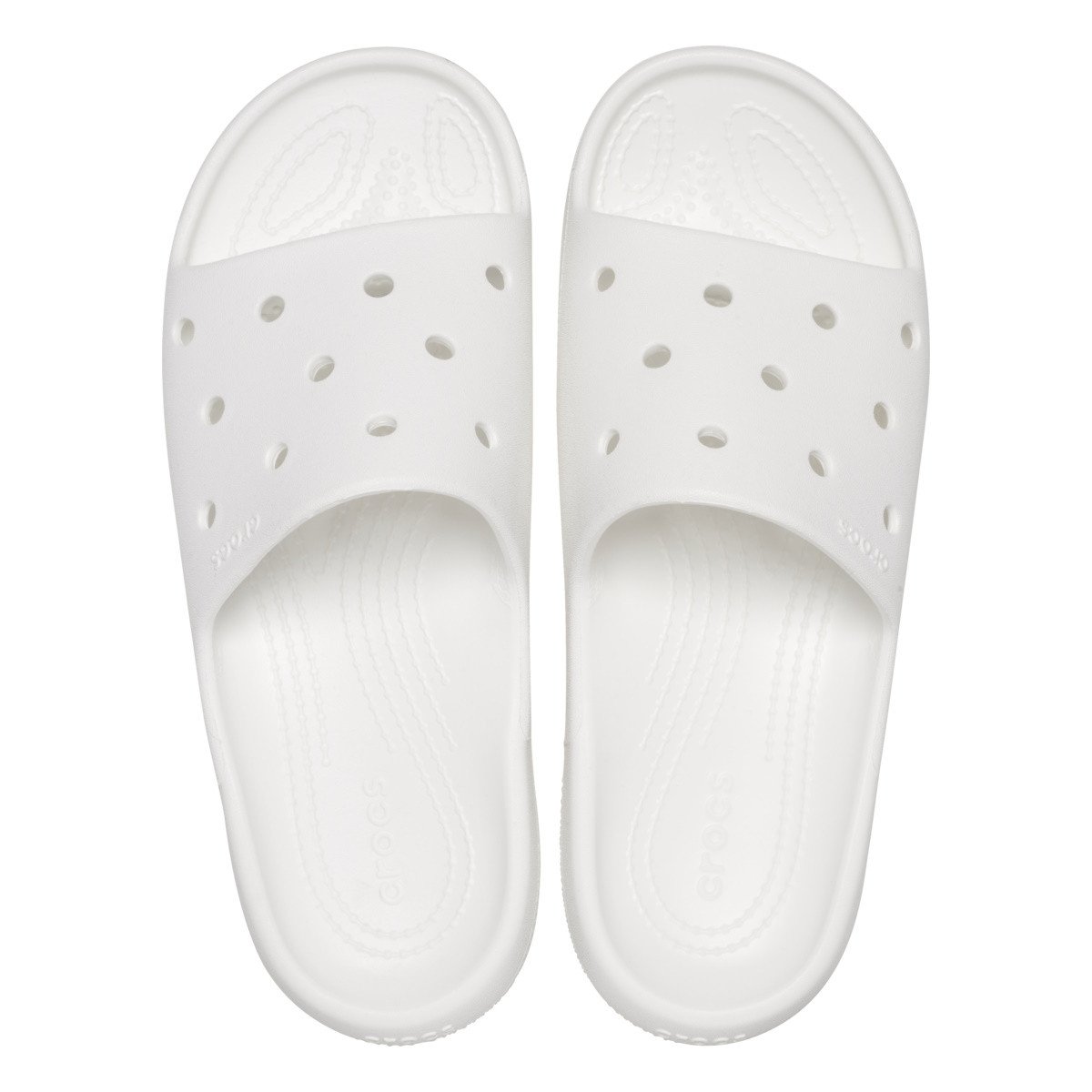 Papuci Crocs Classic Slide V2 Alb - White - 4 | YEO