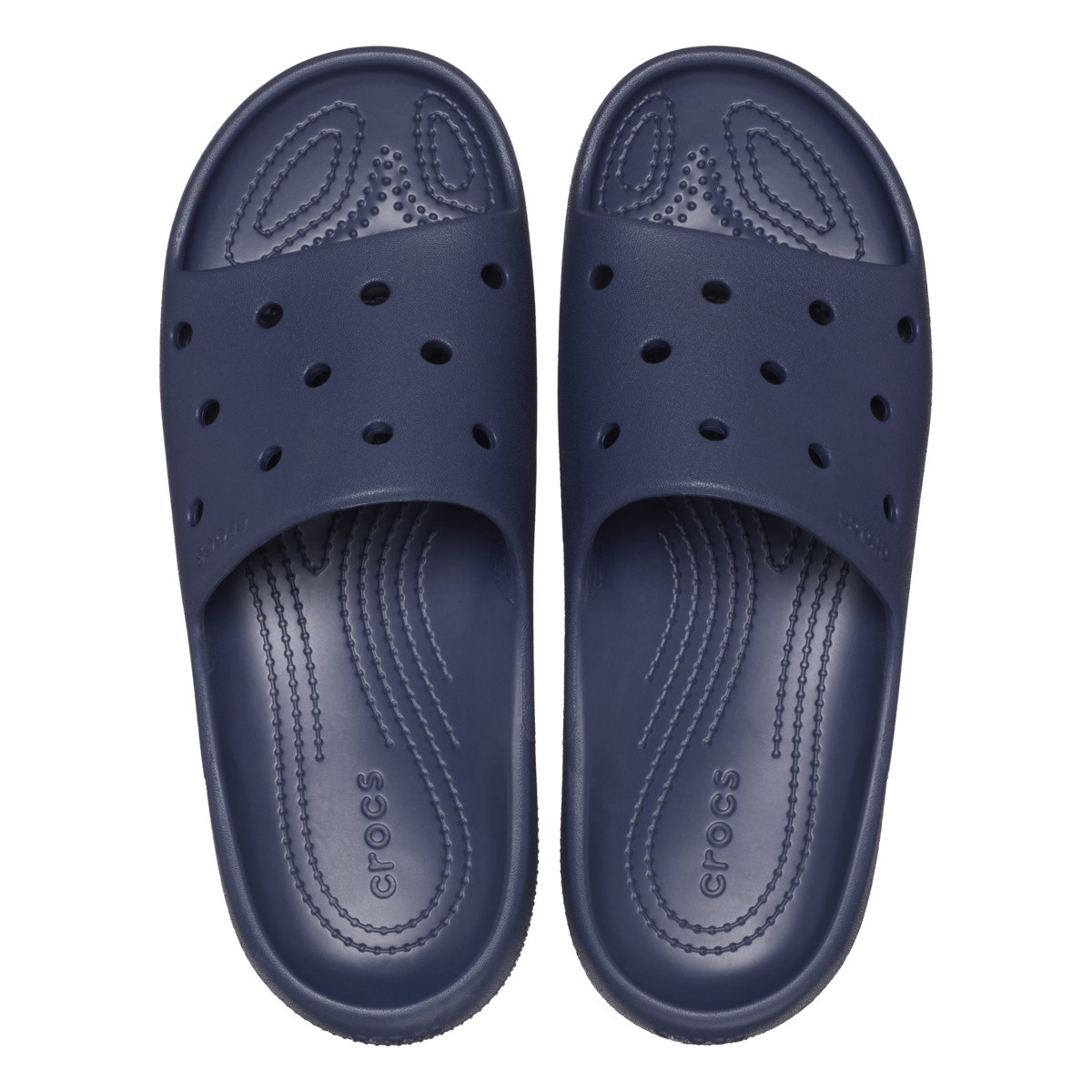 Papuci Crocs Classic Slide V2 Albastru - Navy - 4 | YEO