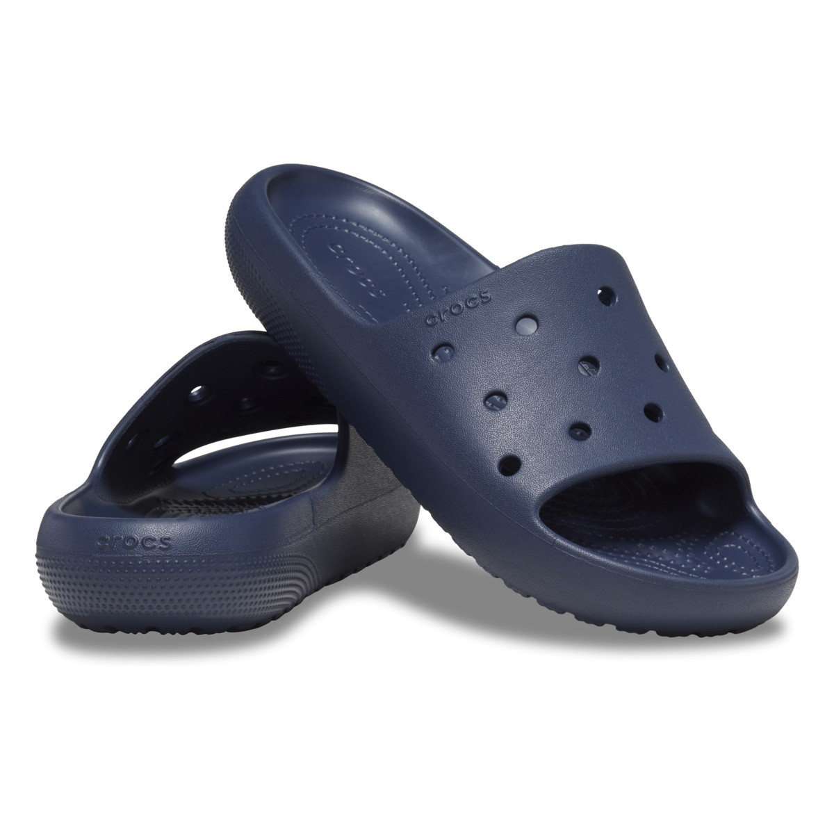Papuci Crocs Classic Slide V2 Albastru - Navy - 3 | YEO
