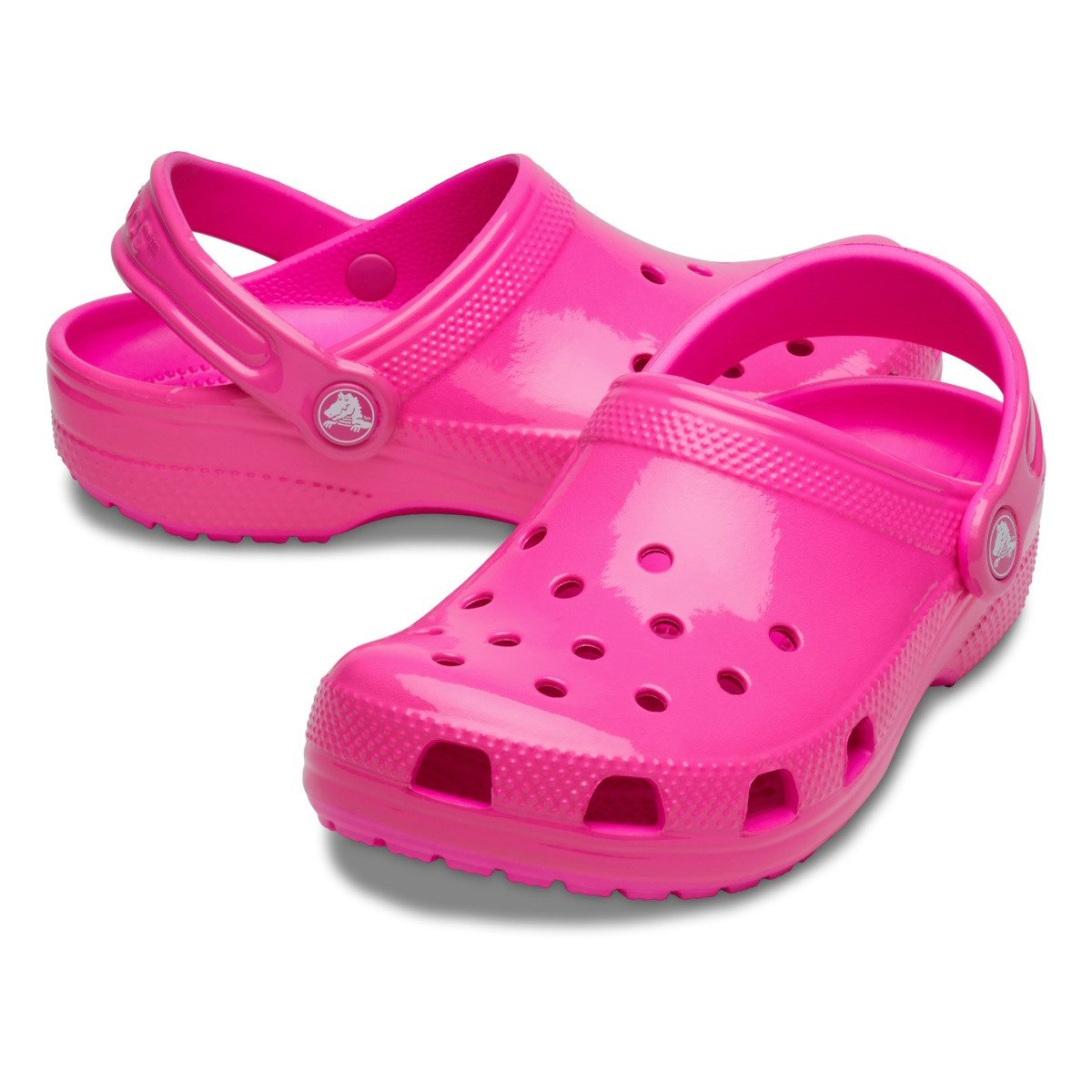 Saboti Crocs Classic Toddler Neon Highlighter Clog Roz - Pink Crush - 3 | YEO