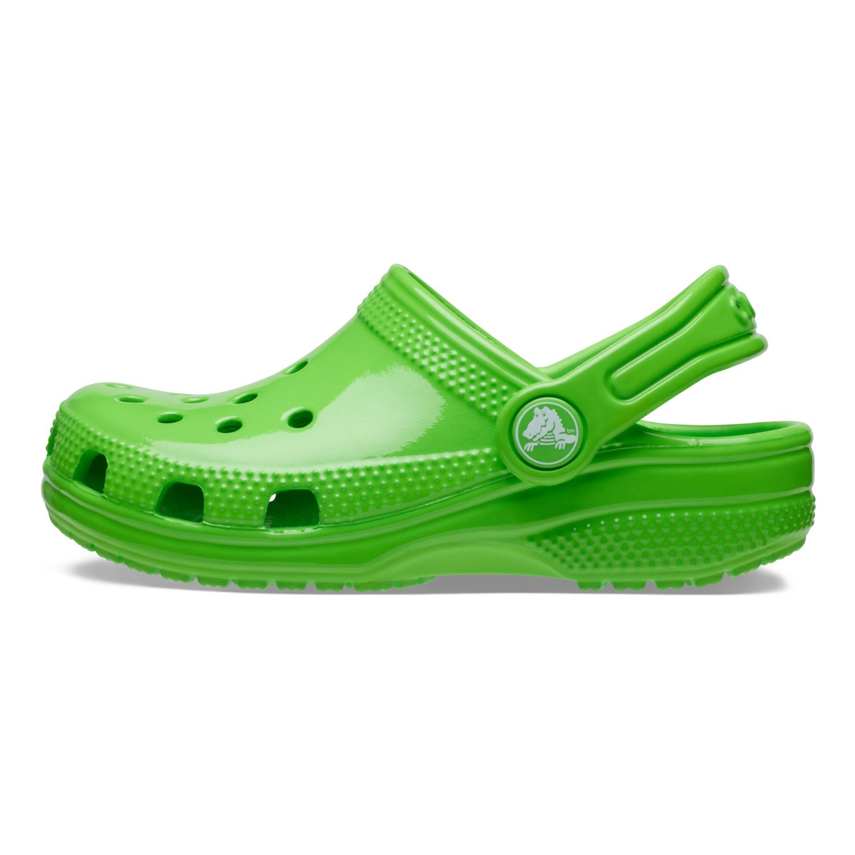 Saboti Crocs Classic Toddler Neon Highlighter Clog Verde - Green Slime - 2 | YEO