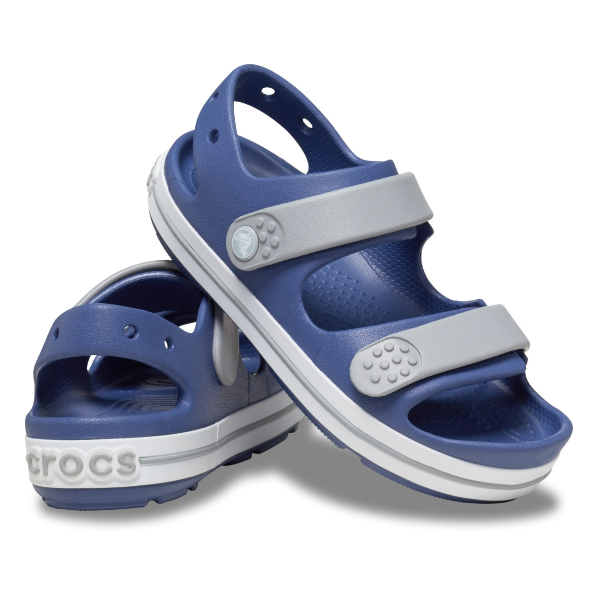 Sandale Crocs Toddler Crocband Cruiser Sandal Albastru - Bijou Blue/Light Grey - 3 | YEO