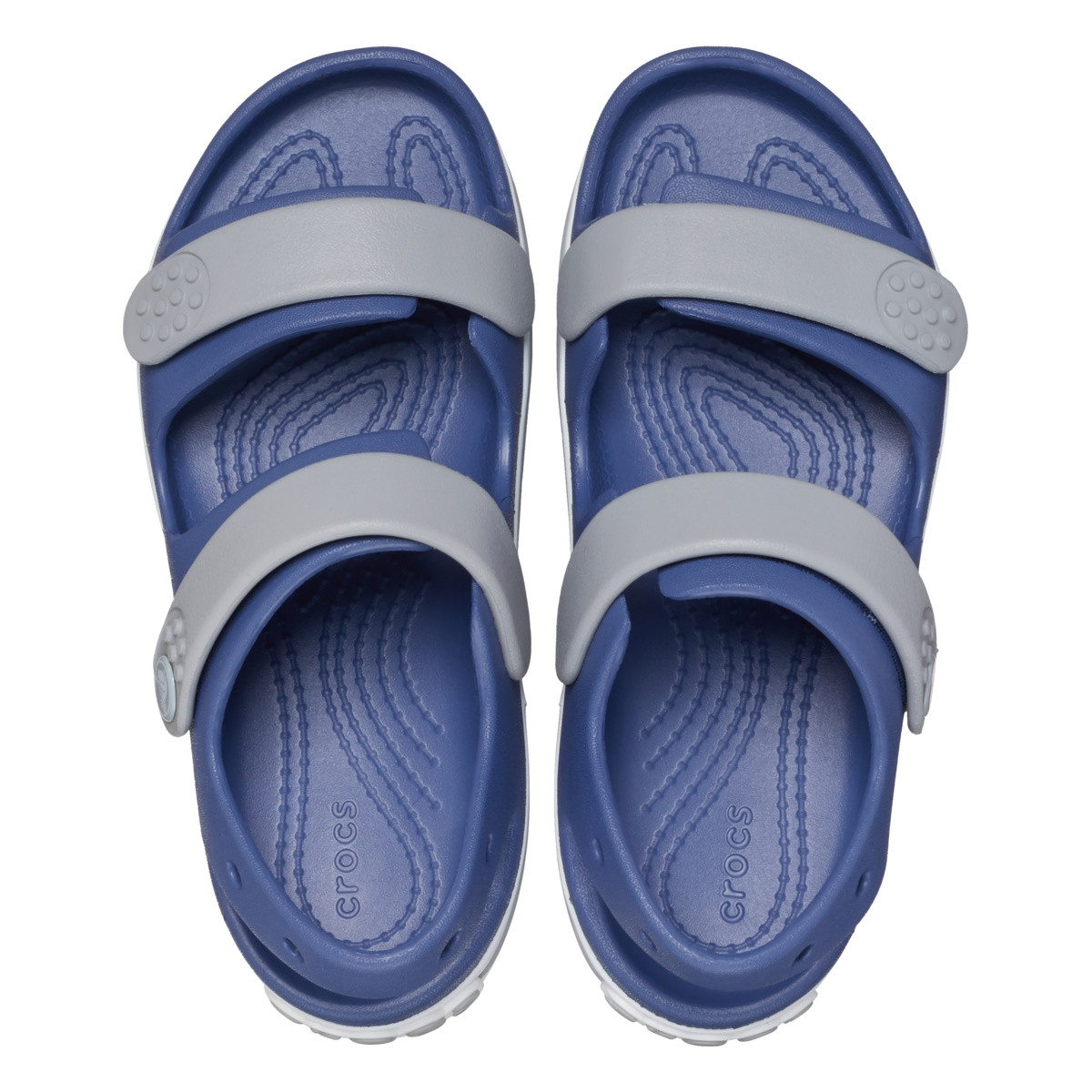 Sandale Crocs Toddler Crocband Cruiser Sandal Albastru - Bijou Blue/Light Grey - 4 | YEO