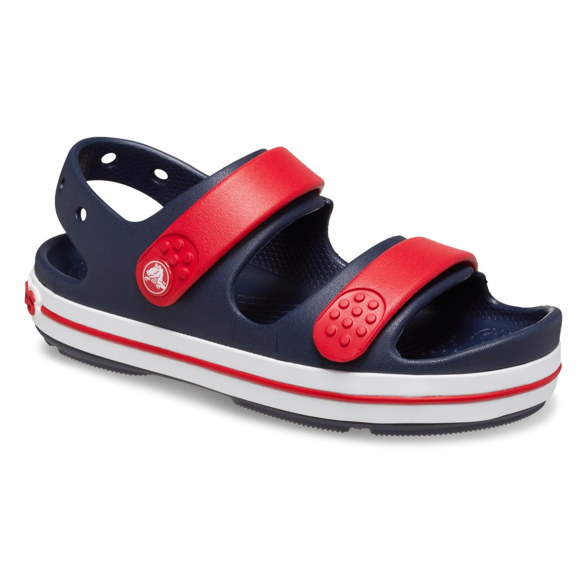 Sandale Crocs Toddler Crocband Cruiser Sandal Albastru - Navy/Varsity Red - 2 | YEO