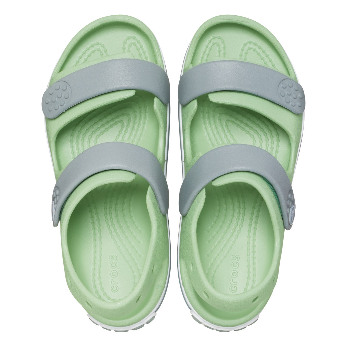 Sandale Crocs Crocband Cruiser Sandal Kids Verde - Fair Green/Dusty Green - 4 | YEO