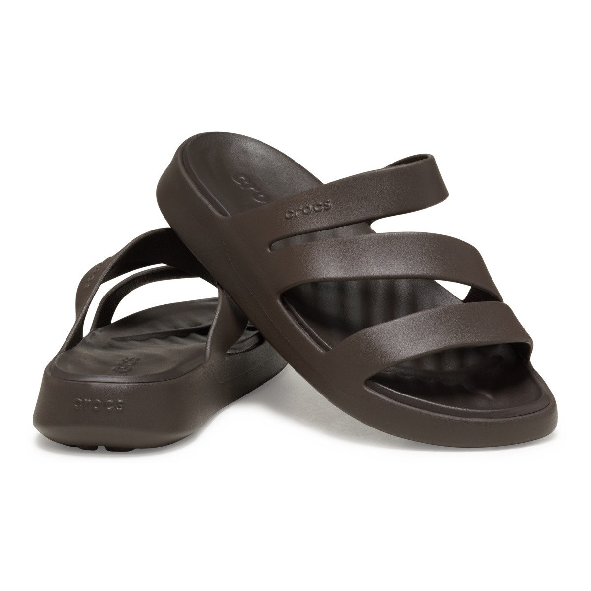 Papuci Crocs Getaway Strappy Maro - Espresso - 3 | YEO